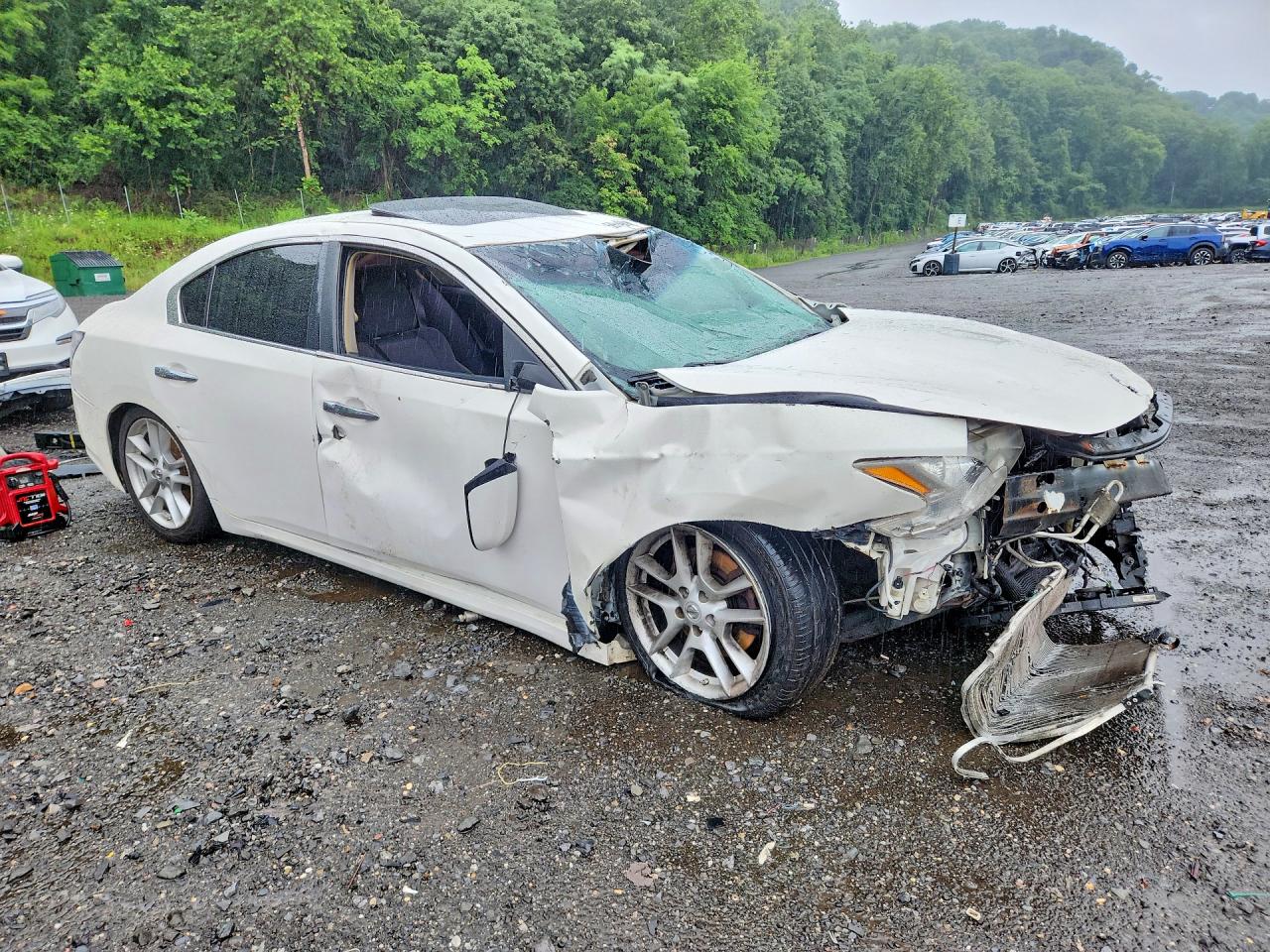 2014 Nissan Maxima 3.5 S White vin: 1N4AA5AP4EC482347
