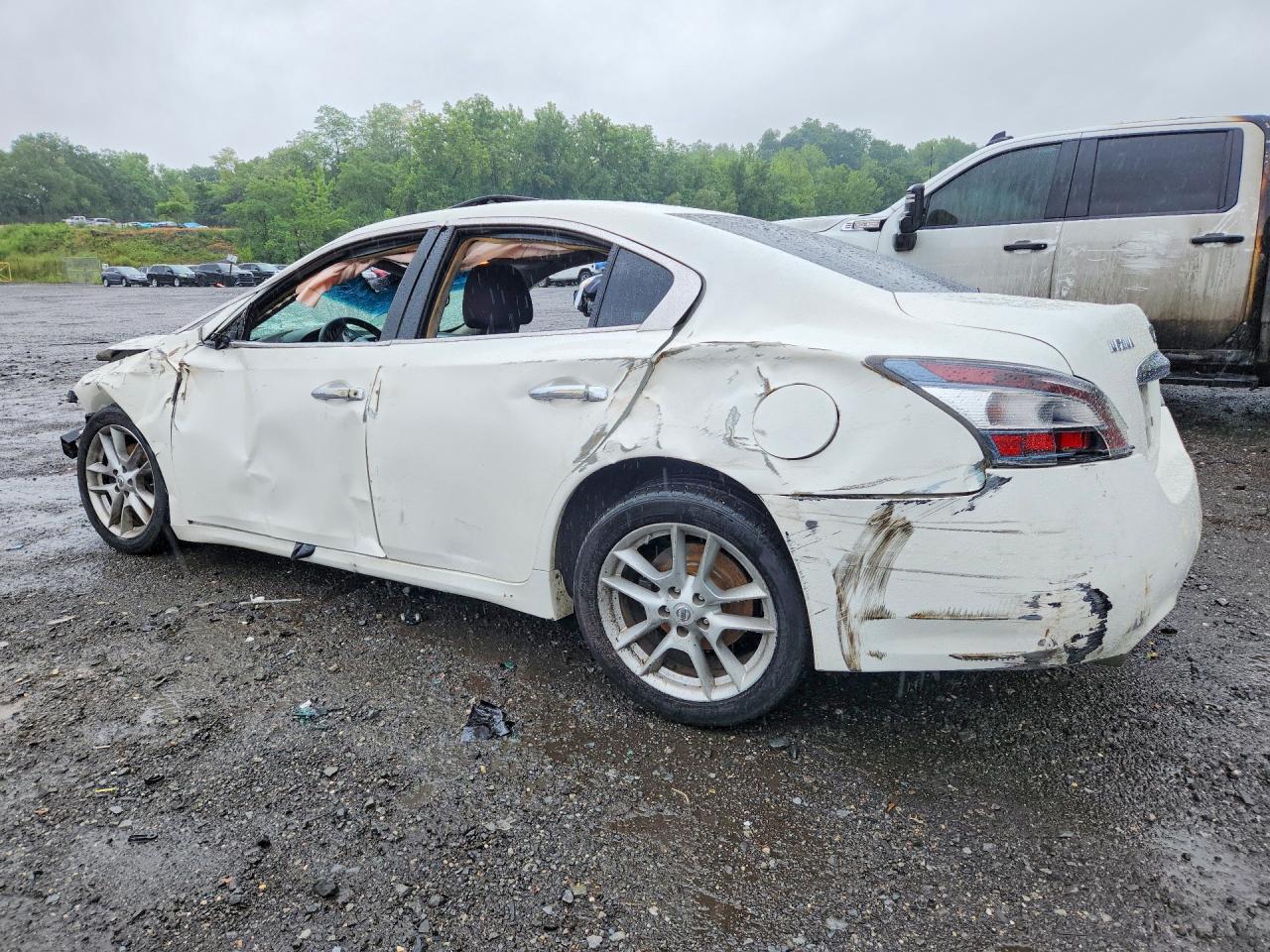 2014 Nissan Maxima 3.5 S White vin: 1N4AA5AP4EC482347