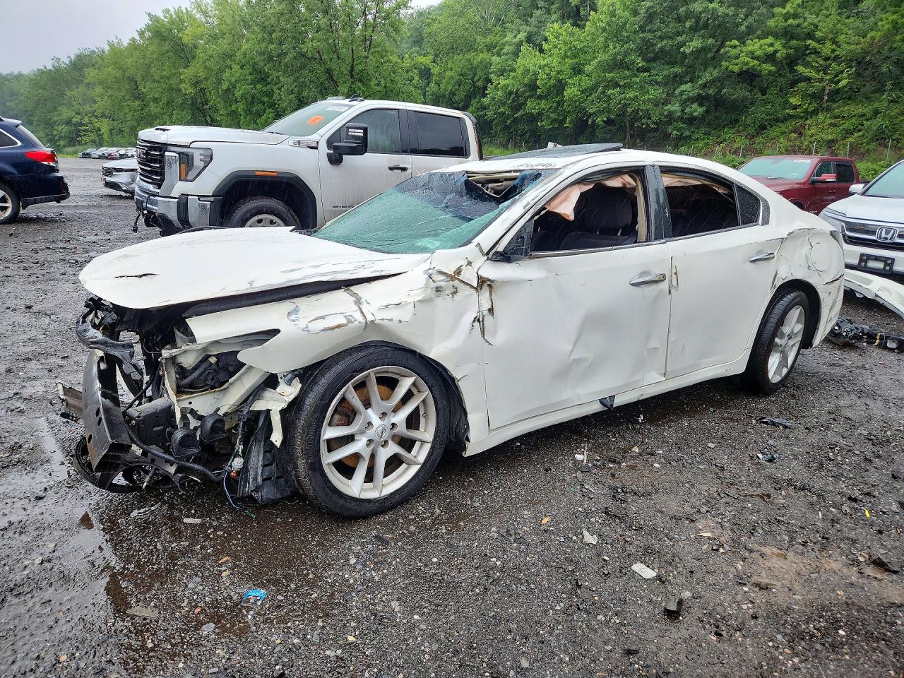 2014 Nissan Maxima 3.5 S White vin: 1N4AA5AP4EC482347