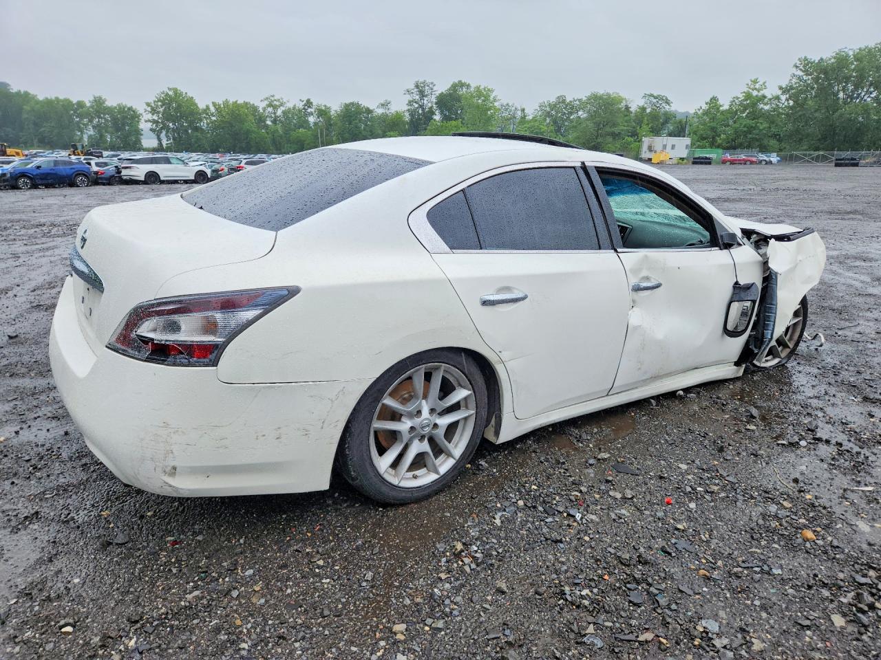 2014 Nissan Maxima 3.5 S White vin: 1N4AA5AP4EC482347