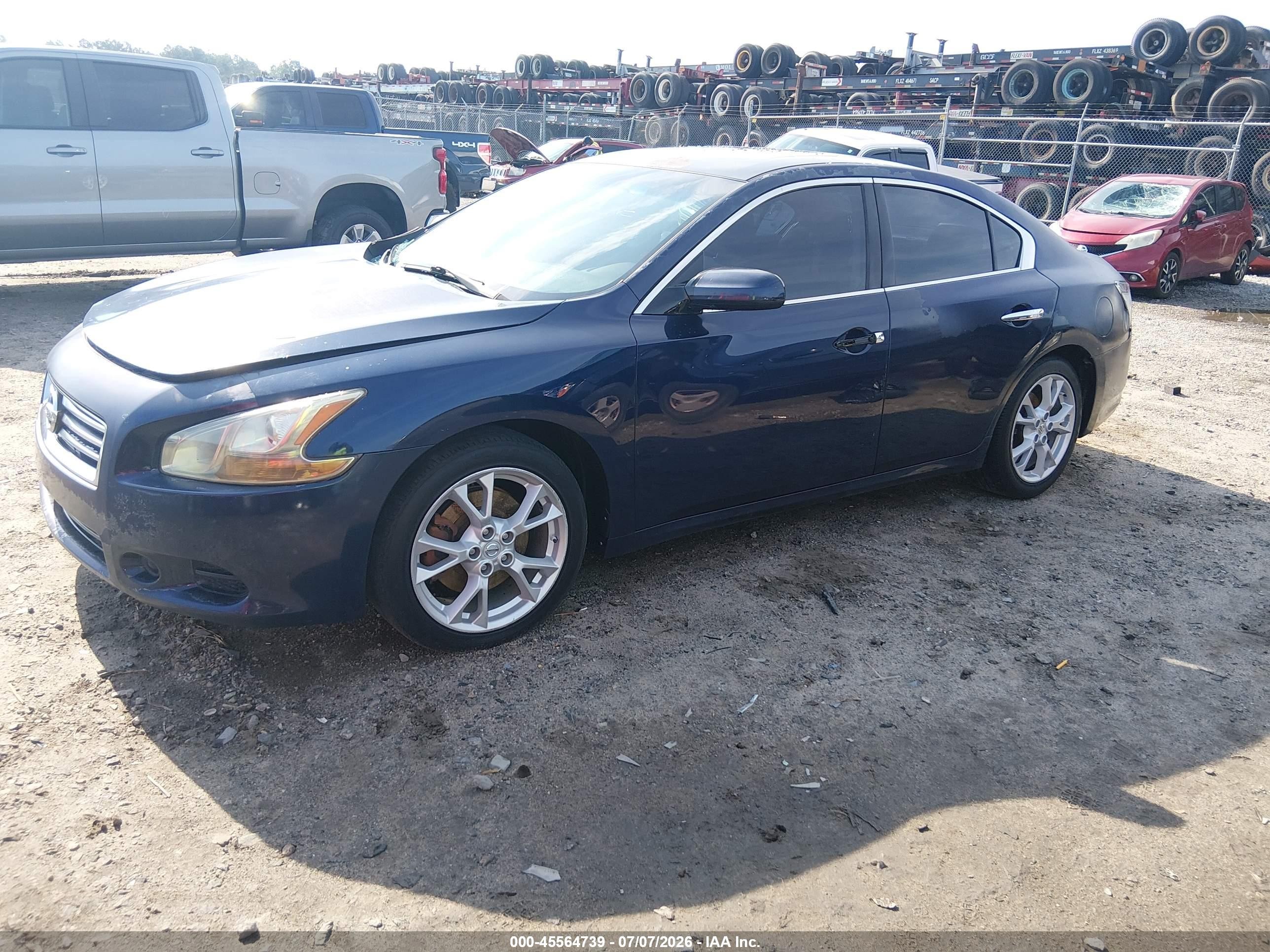 2014 Nissan Maxima 3.5 S/3.5 Sv Dark Blue vin: 1N4AA5AP4EC483143