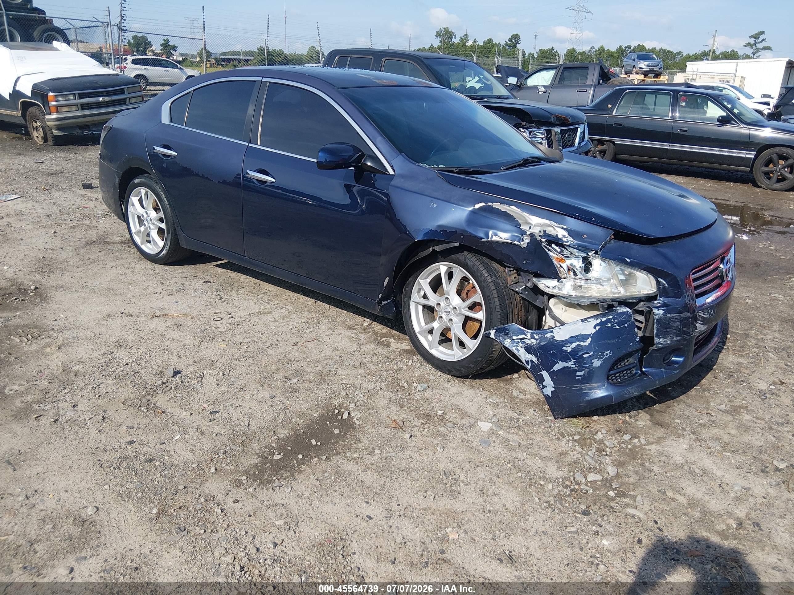 2014 Nissan Maxima 3.5 S/3.5 Sv Dark Blue vin: 1N4AA5AP4EC483143