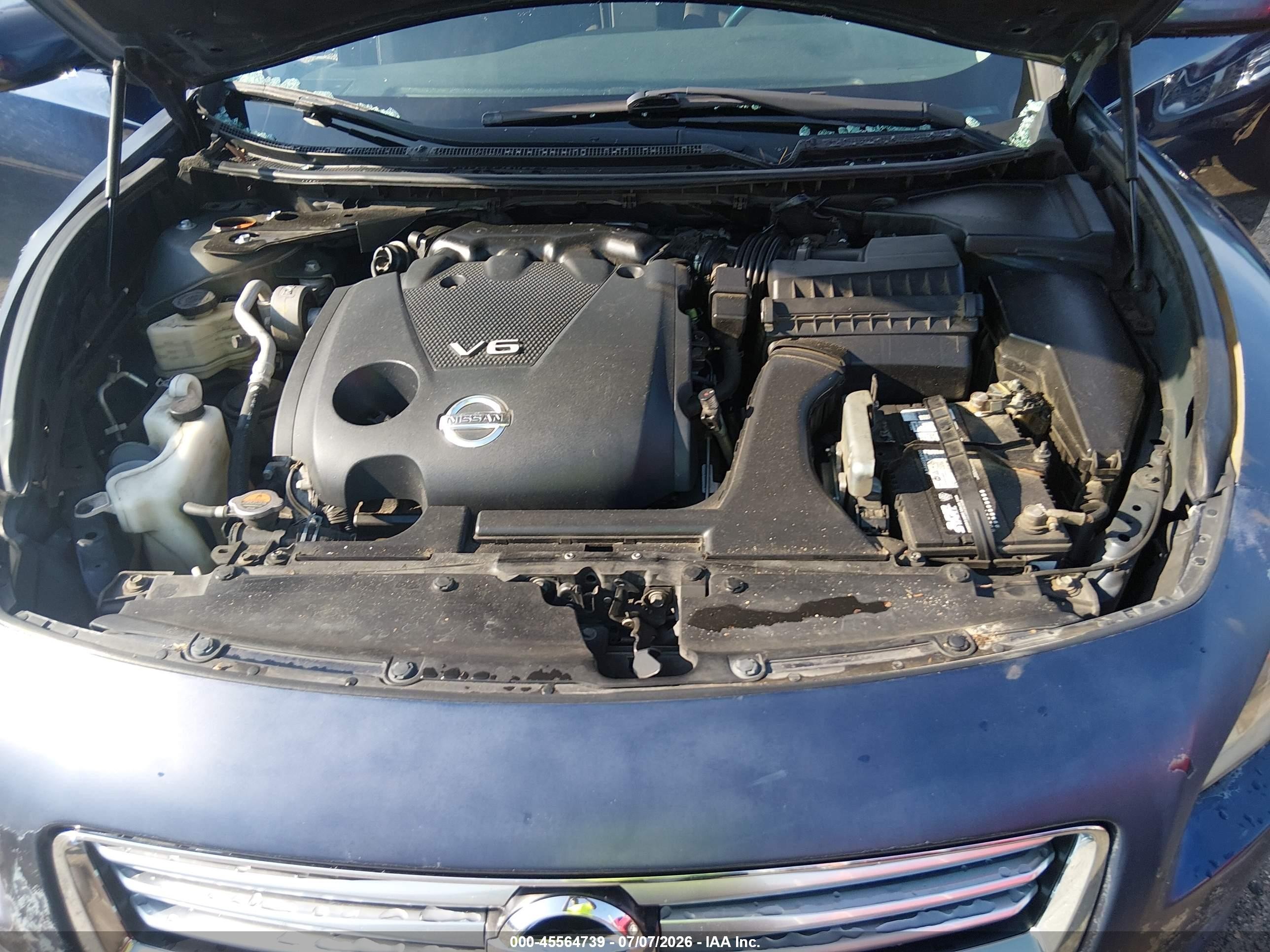 2014 Nissan Maxima 3.5 S/3.5 Sv Dark Blue vin: 1N4AA5AP4EC483143