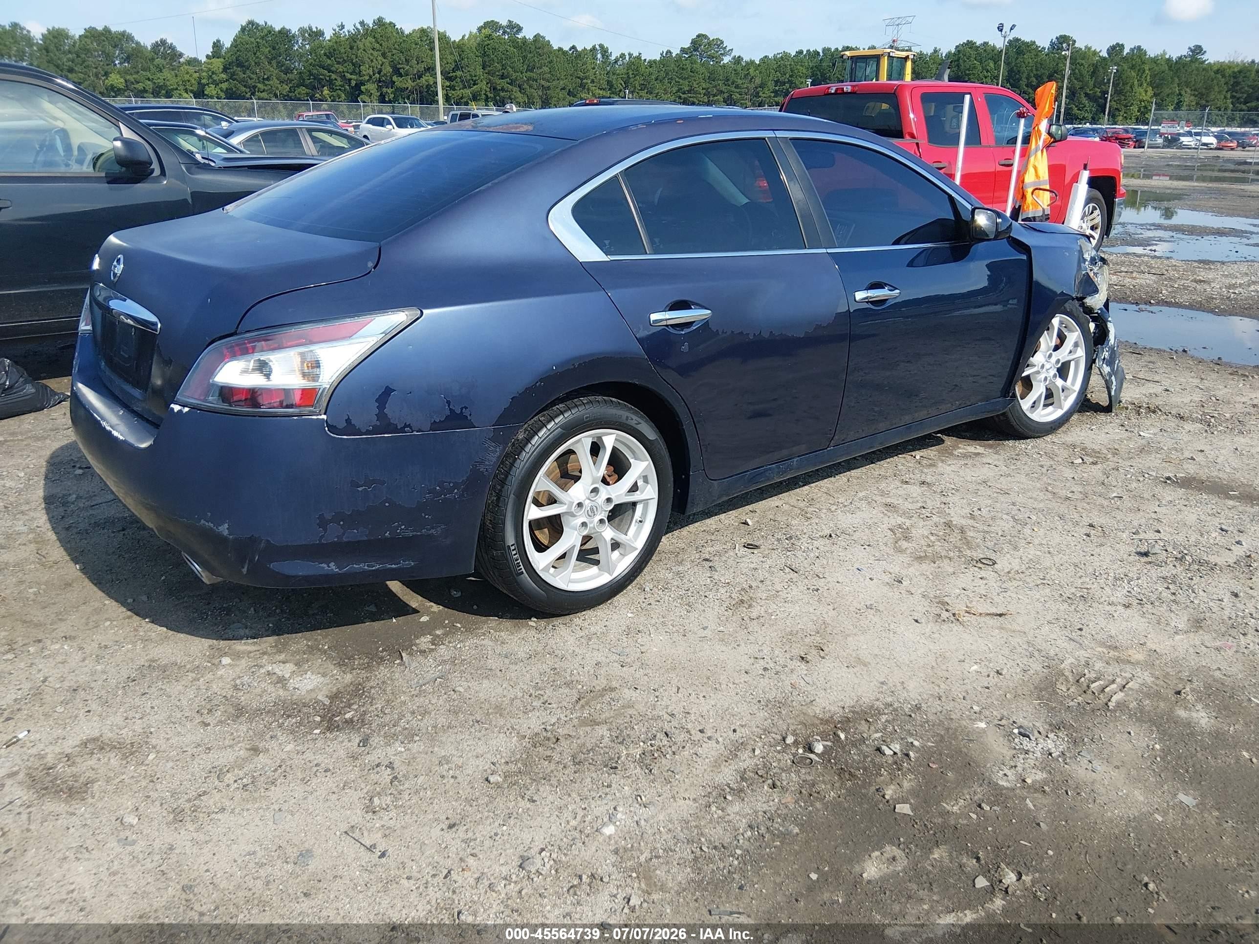 2014 Nissan Maxima 3.5 S/3.5 Sv Dark Blue vin: 1N4AA5AP4EC483143