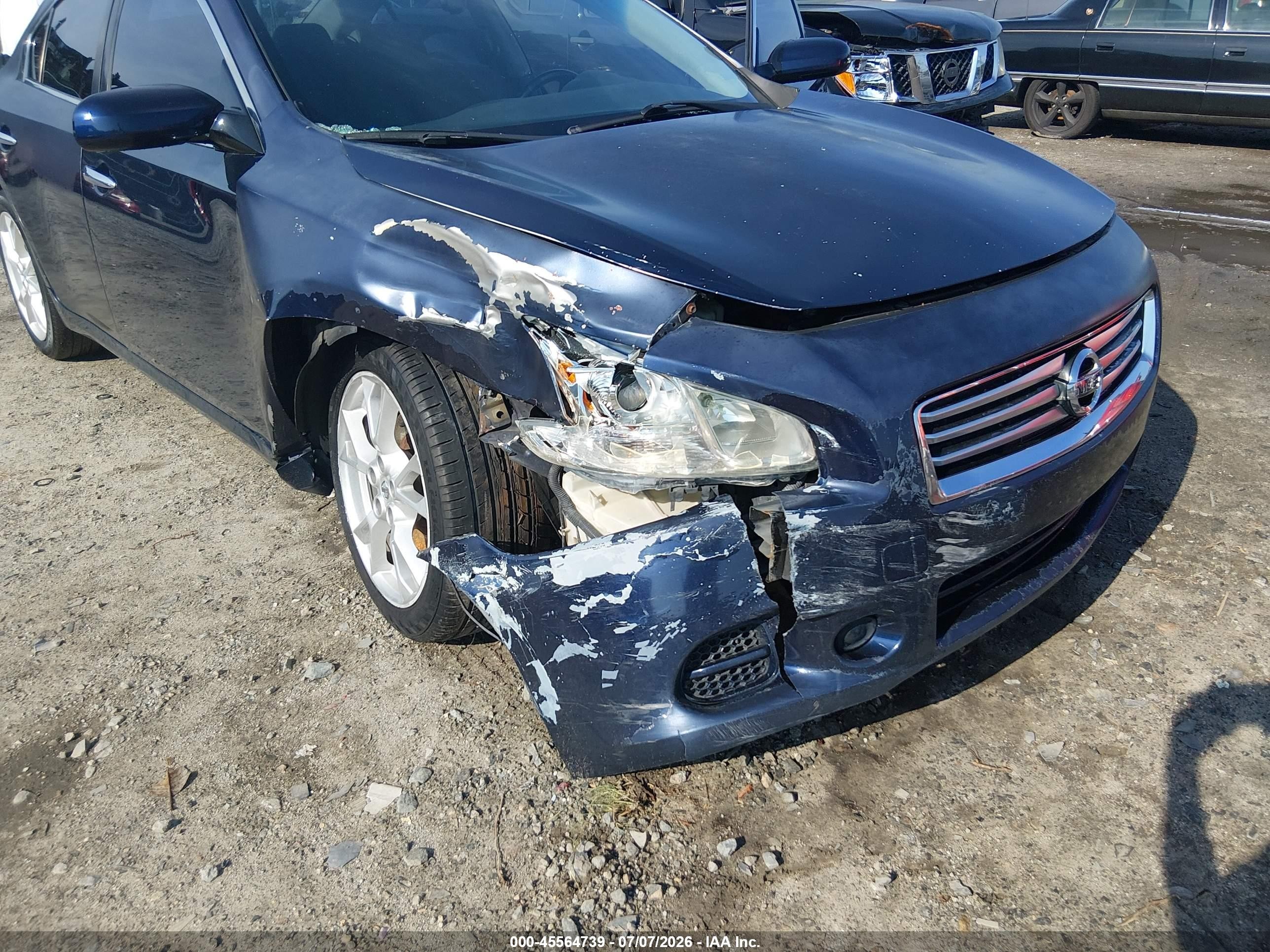 2014 Nissan Maxima 3.5 S/3.5 Sv Dark Blue vin: 1N4AA5AP4EC483143