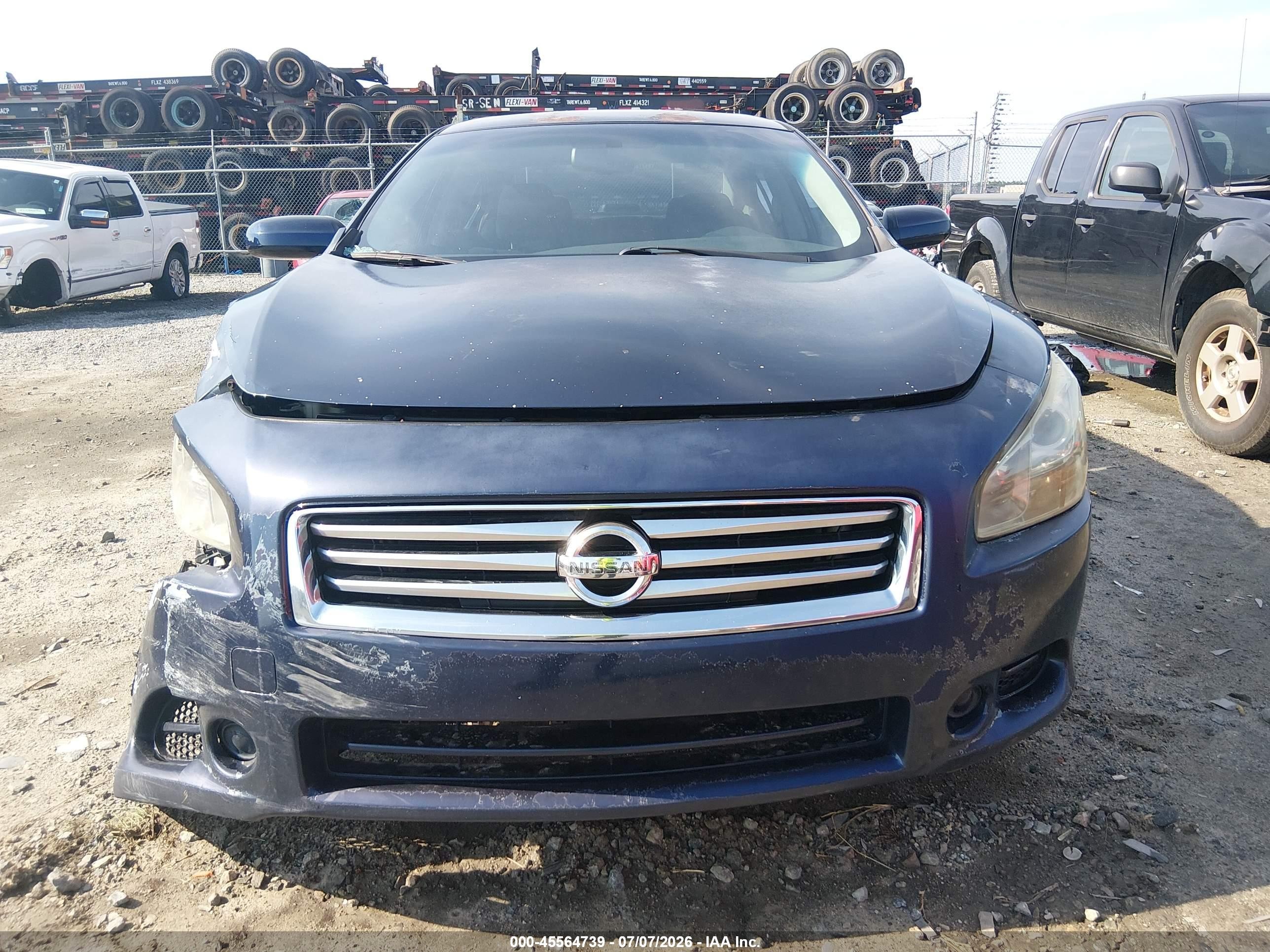 2014 Nissan Maxima 3.5 S/3.5 Sv Dark Blue vin: 1N4AA5AP4EC483143