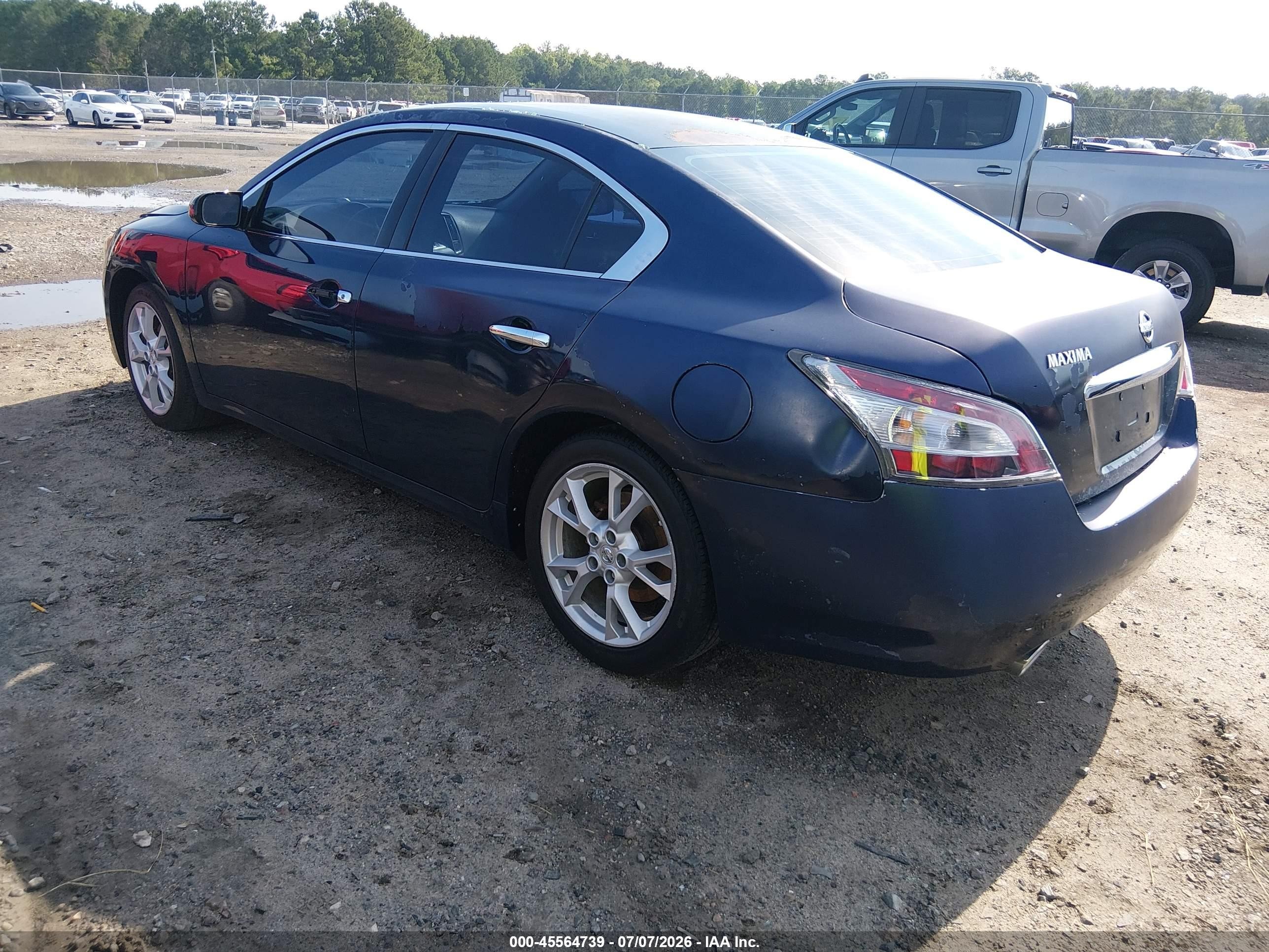 2014 Nissan Maxima 3.5 S/3.5 Sv Dark Blue vin: 1N4AA5AP4EC483143