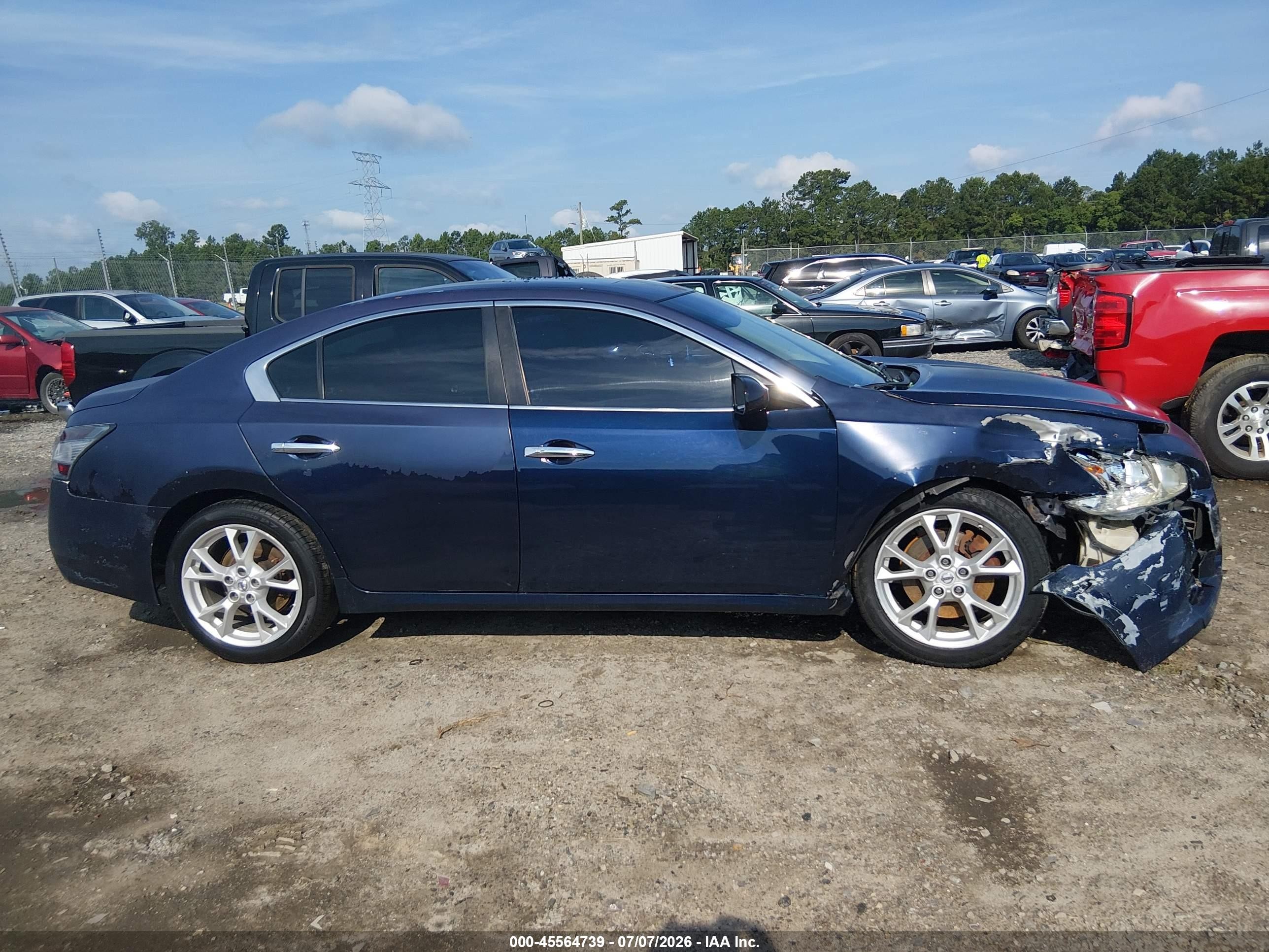 2014 Nissan Maxima 3.5 S/3.5 Sv Dark Blue vin: 1N4AA5AP4EC483143