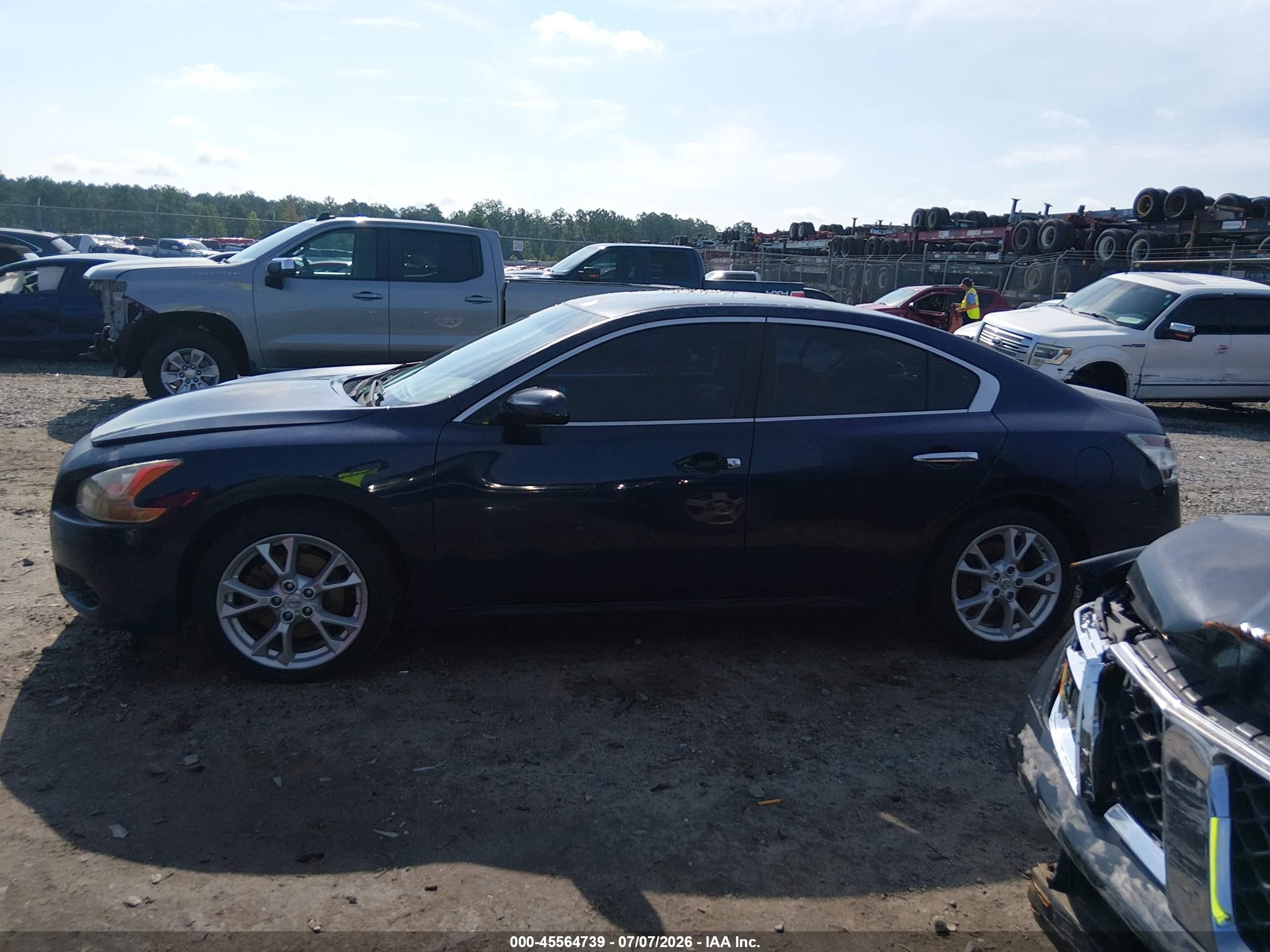 2014 Nissan Maxima 3.5 S/3.5 Sv Dark Blue vin: 1N4AA5AP4EC483143