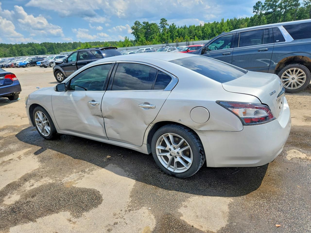 2014 Nissan Maxima 3.5 S Silver vin: 1N4AA5AP4EC485958