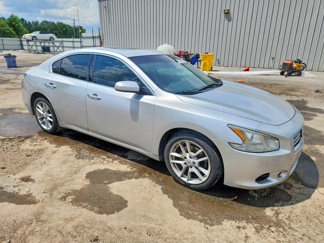2014 Nissan Maxima 3.5 S Silver vin: 1N4AA5AP4EC485958