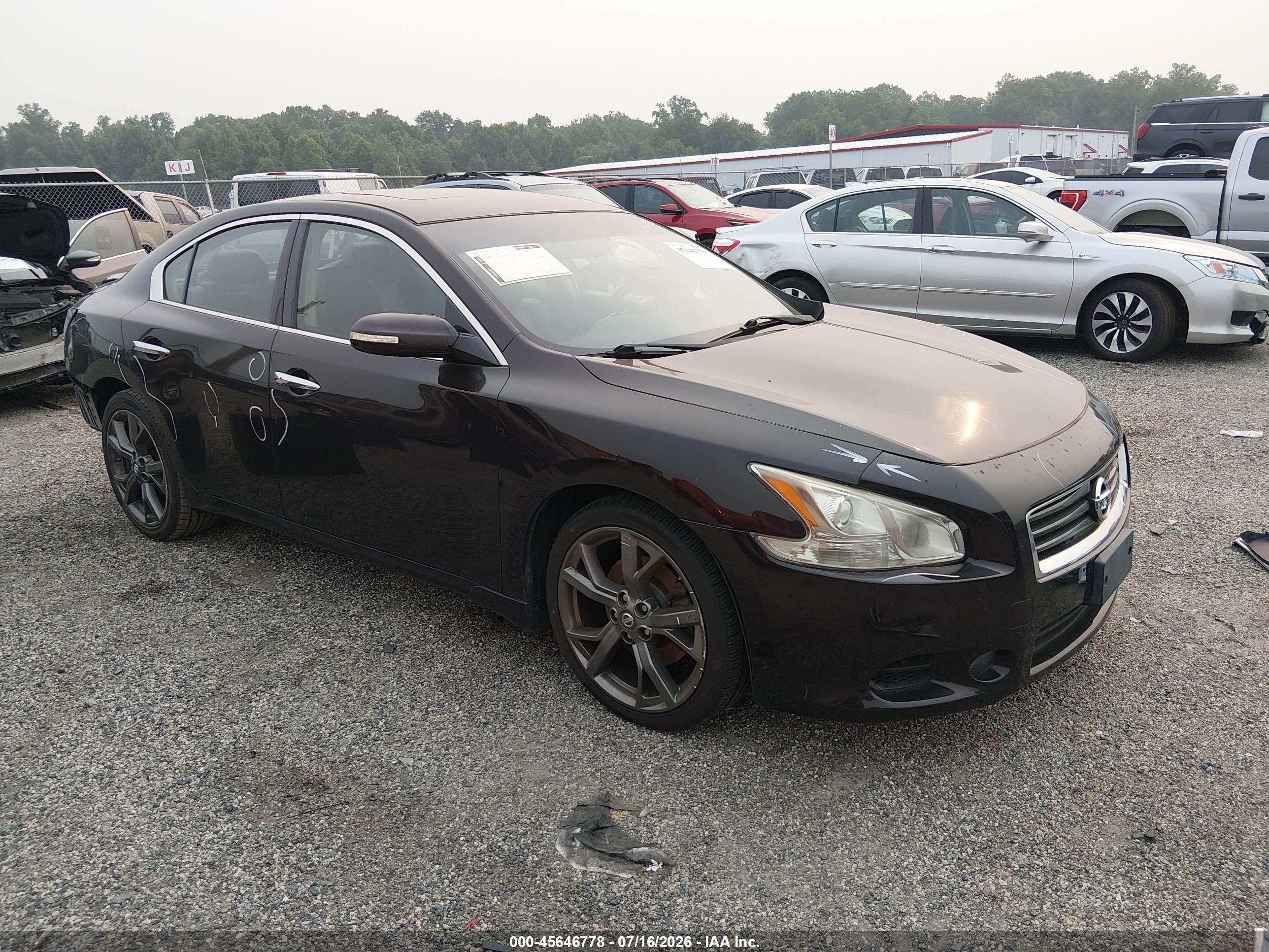 2014 Nissan Maxima 3.5 Sv Burgundy vin: 1N4AA5AP4EC486382