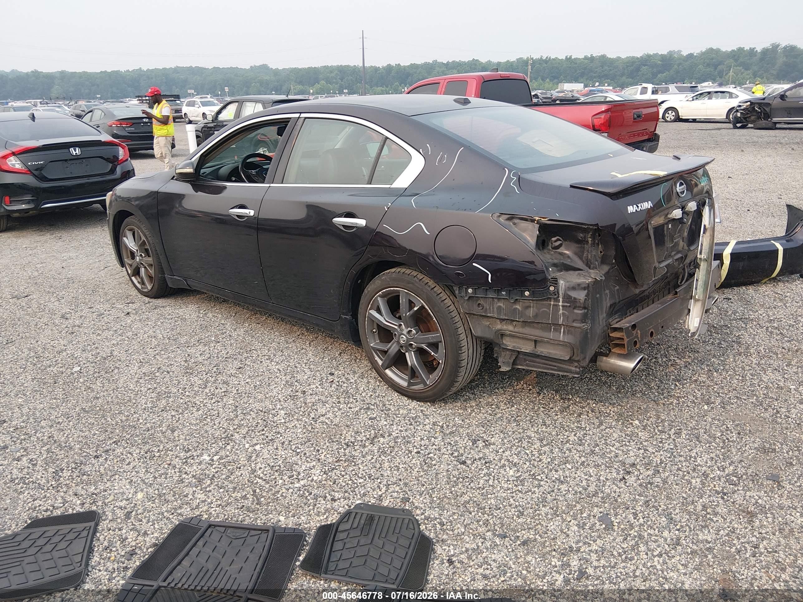 2014 Nissan Maxima 3.5 Sv Burgundy vin: 1N4AA5AP4EC486382