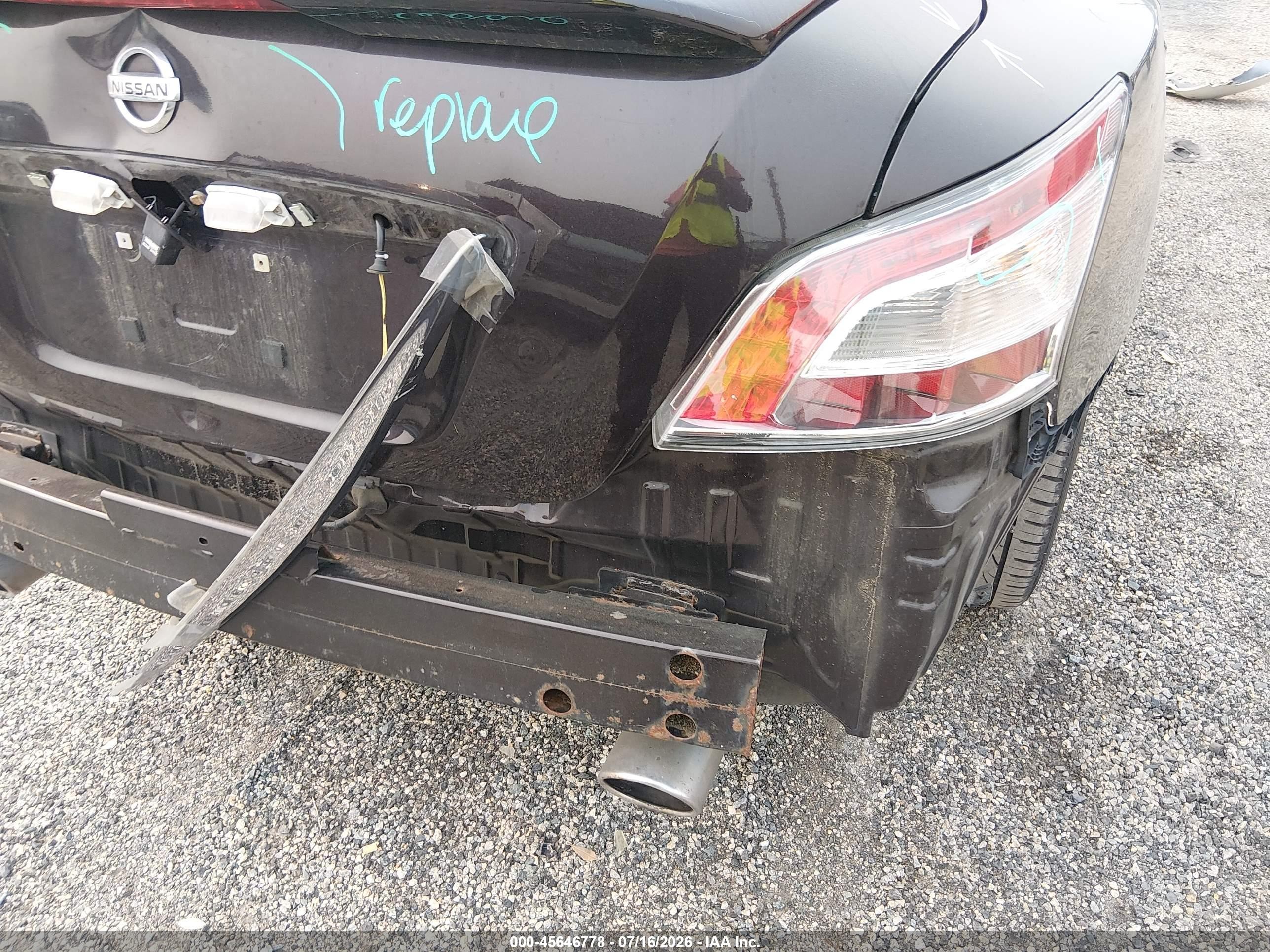 2014 Nissan Maxima 3.5 Sv Burgundy vin: 1N4AA5AP4EC486382