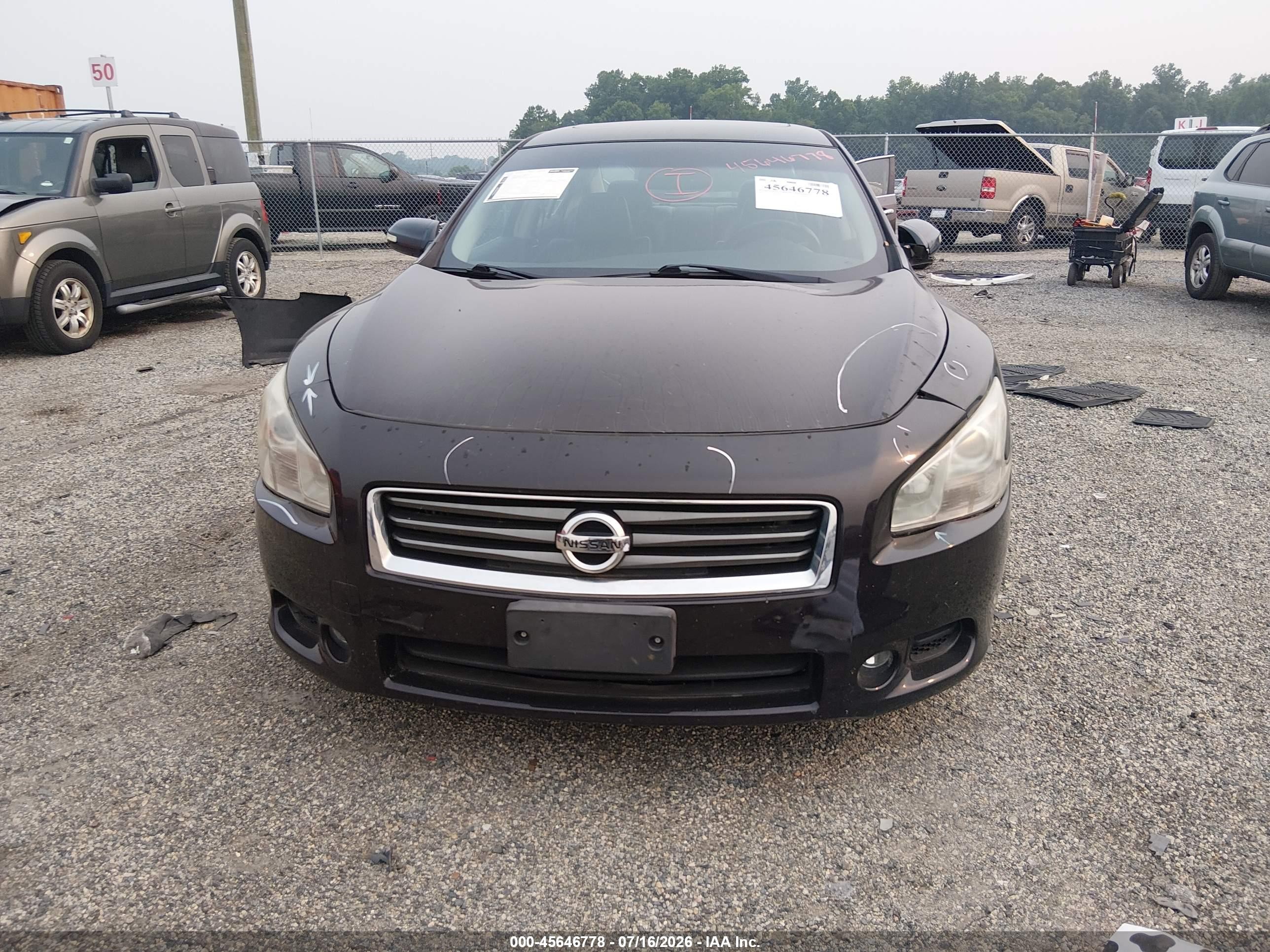 2014 Nissan Maxima 3.5 Sv Burgundy vin: 1N4AA5AP4EC486382