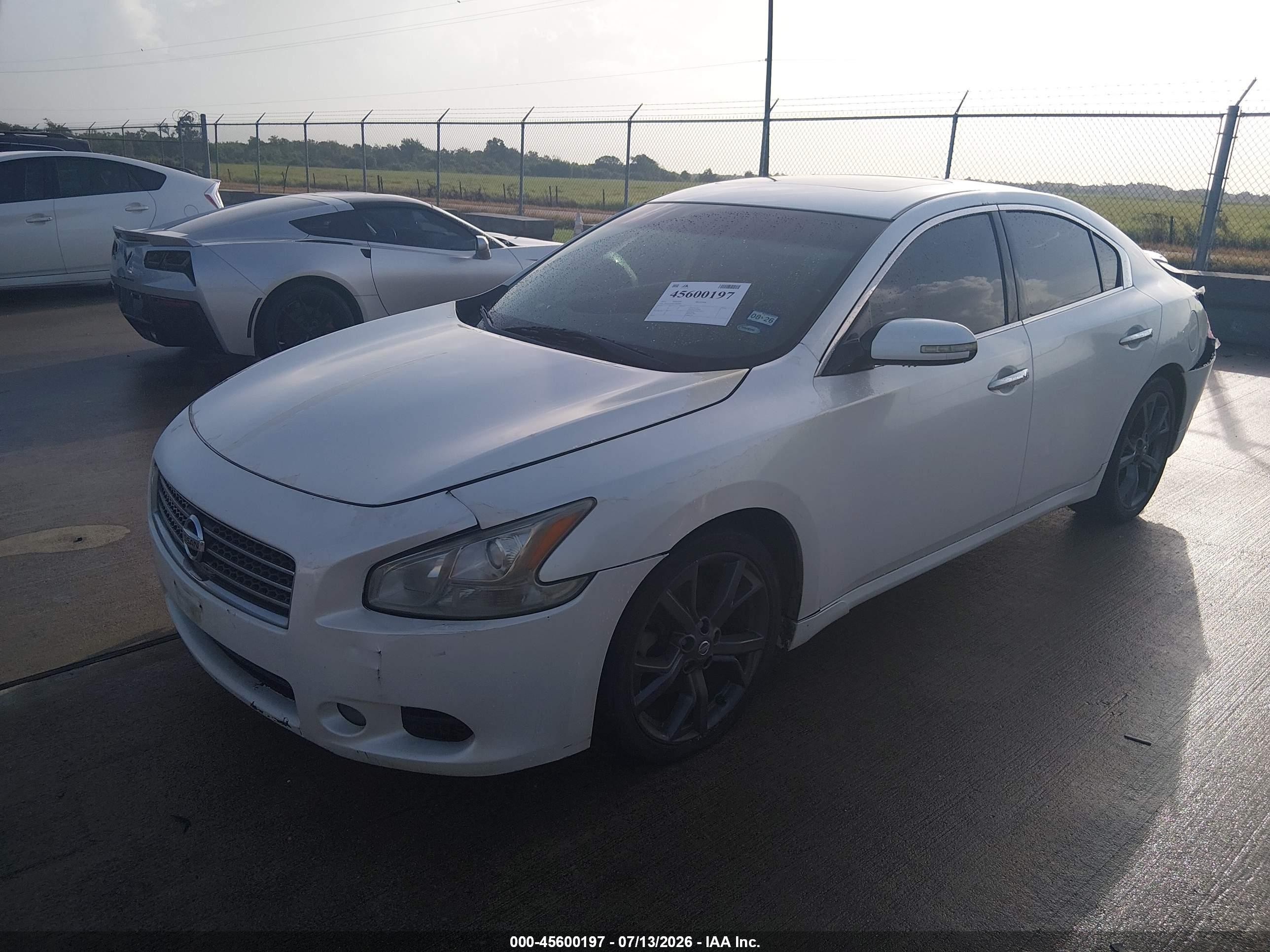 2014 Nissan Maxima 3.5 Sv White vin: 1N4AA5AP4EC487094