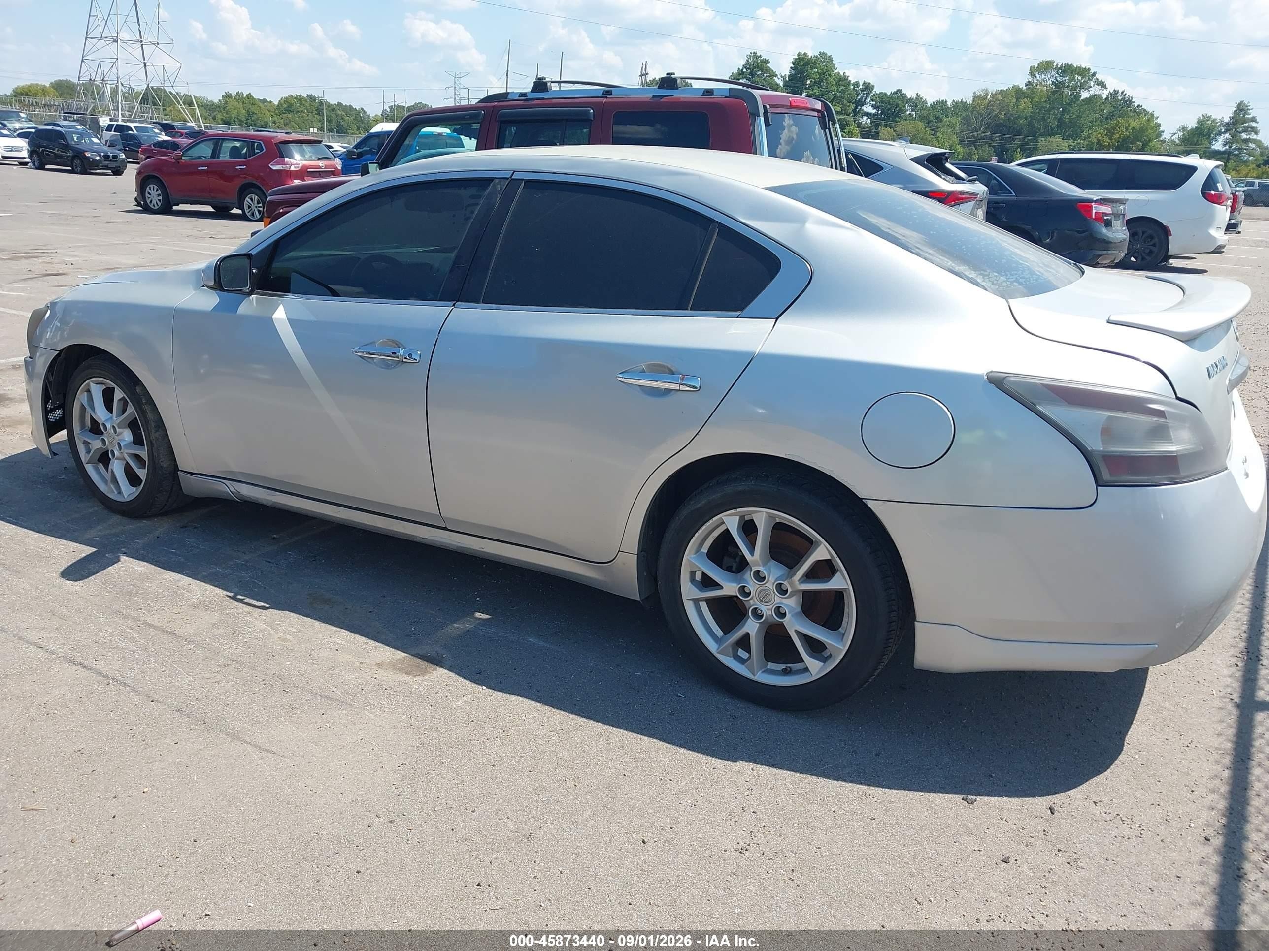 2014 Nissan Maxima 3.5 S Silver vin: 1N4AA5AP4EC490755
