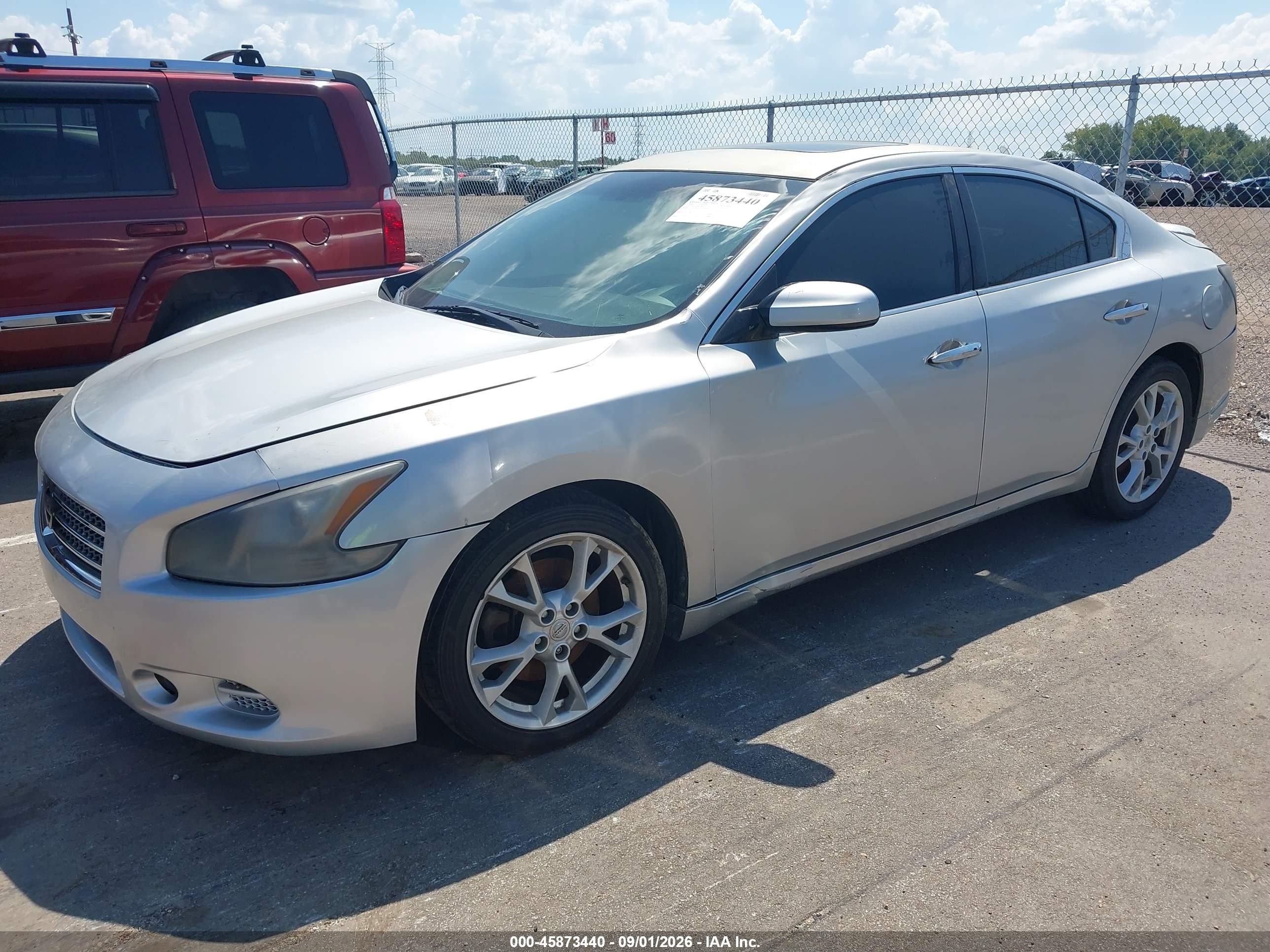 2014 Nissan Maxima 3.5 S Silver vin: 1N4AA5AP4EC490755