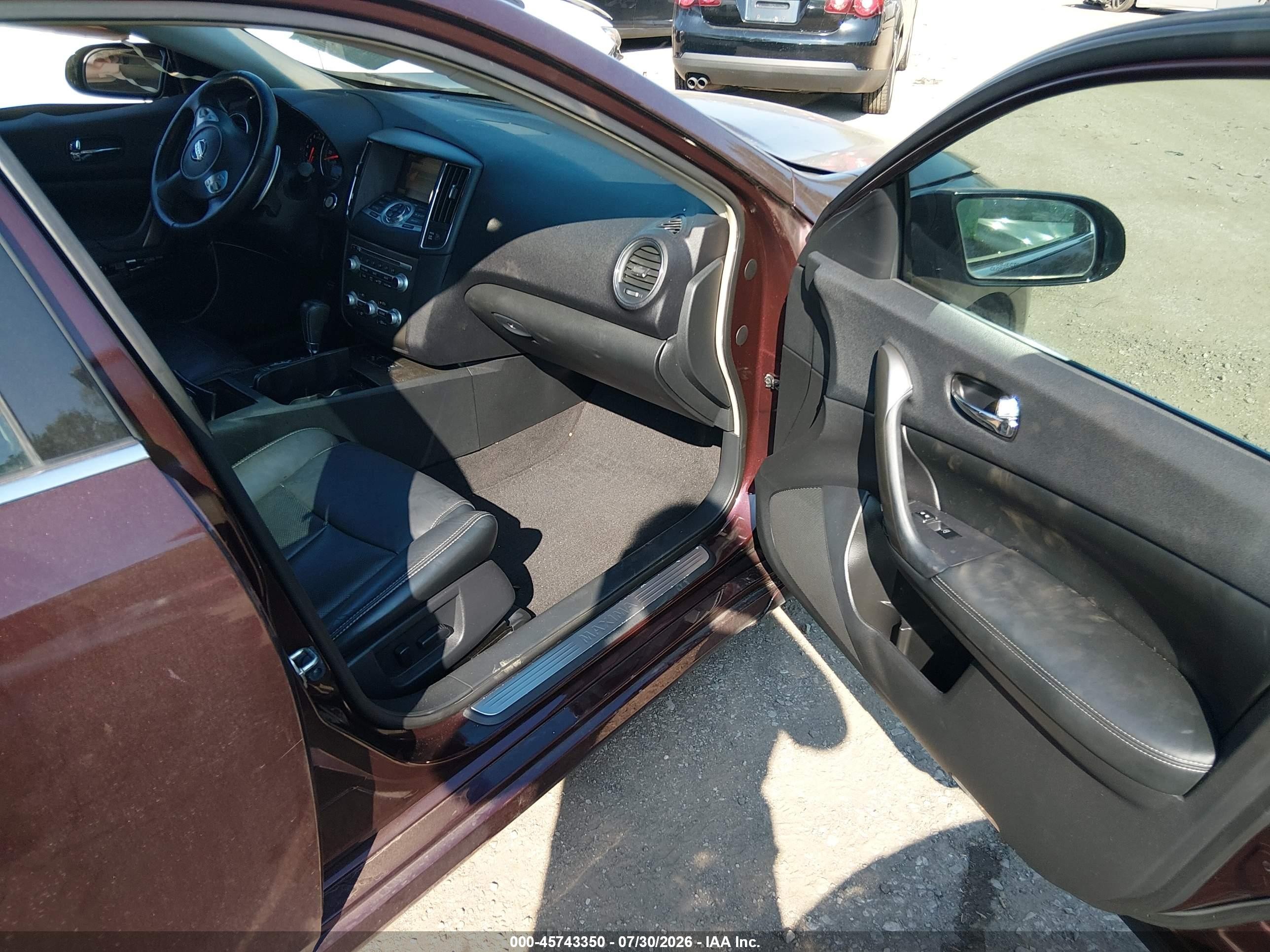 2014 Nissan Maxima 3.5 Sv Фиолетовый vin: 1N4AA5AP4EC495129