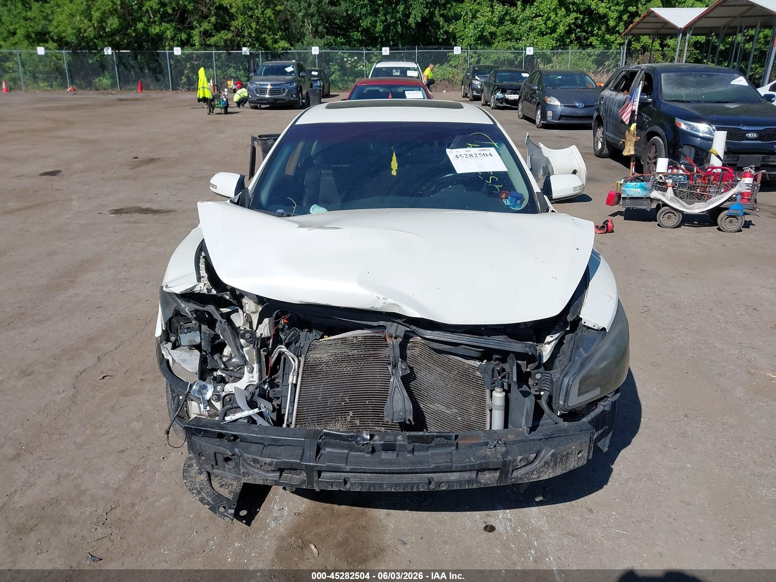2014 Nissan Maxima 3.5 Sv White vin: 1N4AA5AP4EC497043