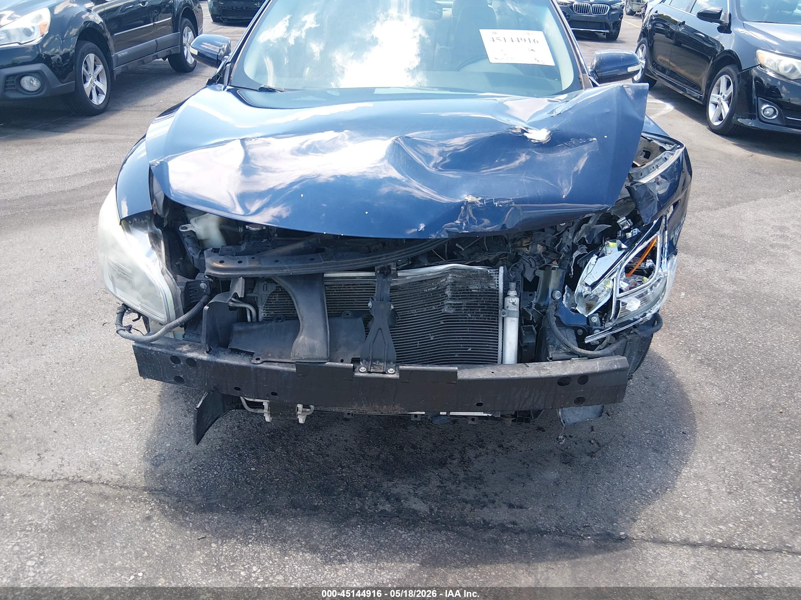 2014 Nissan Maxima 3.5 Sv Blue vin: 1N4AA5AP4EC911776