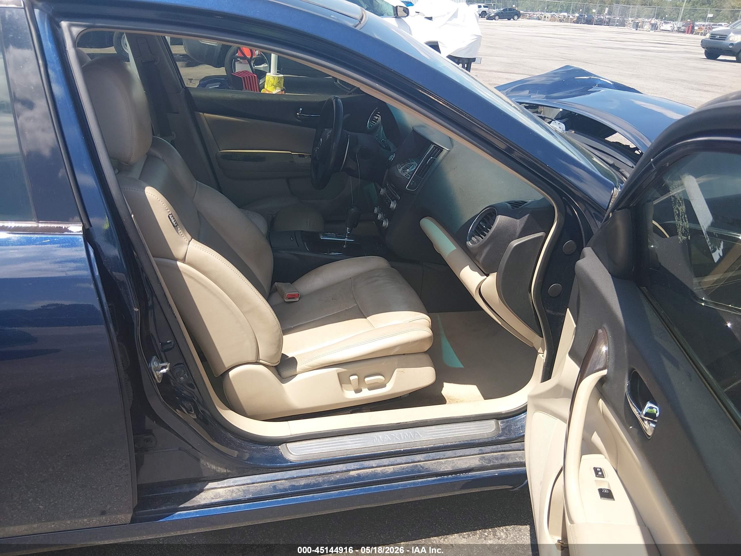 2014 Nissan Maxima 3.5 Sv Blue vin: 1N4AA5AP4EC911776