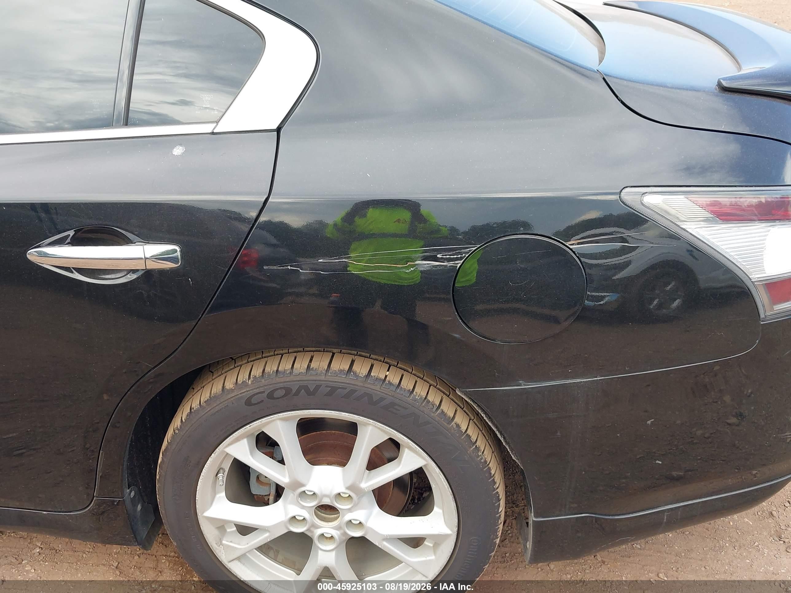 2014 Nissan Maxima S/sv Black vin: 1N4AA5AP4EC914175