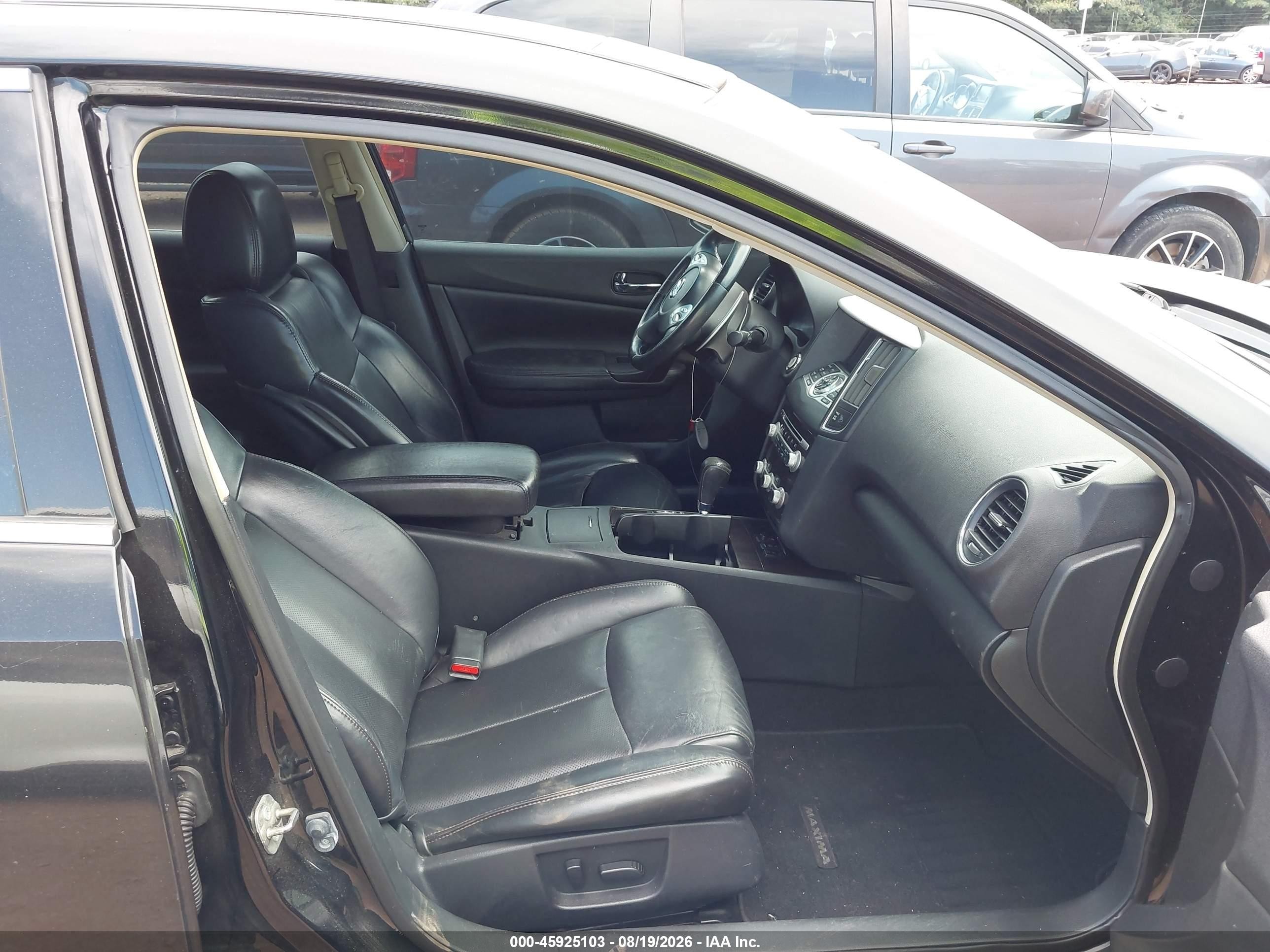 2014 Nissan Maxima S/sv Black vin: 1N4AA5AP4EC914175