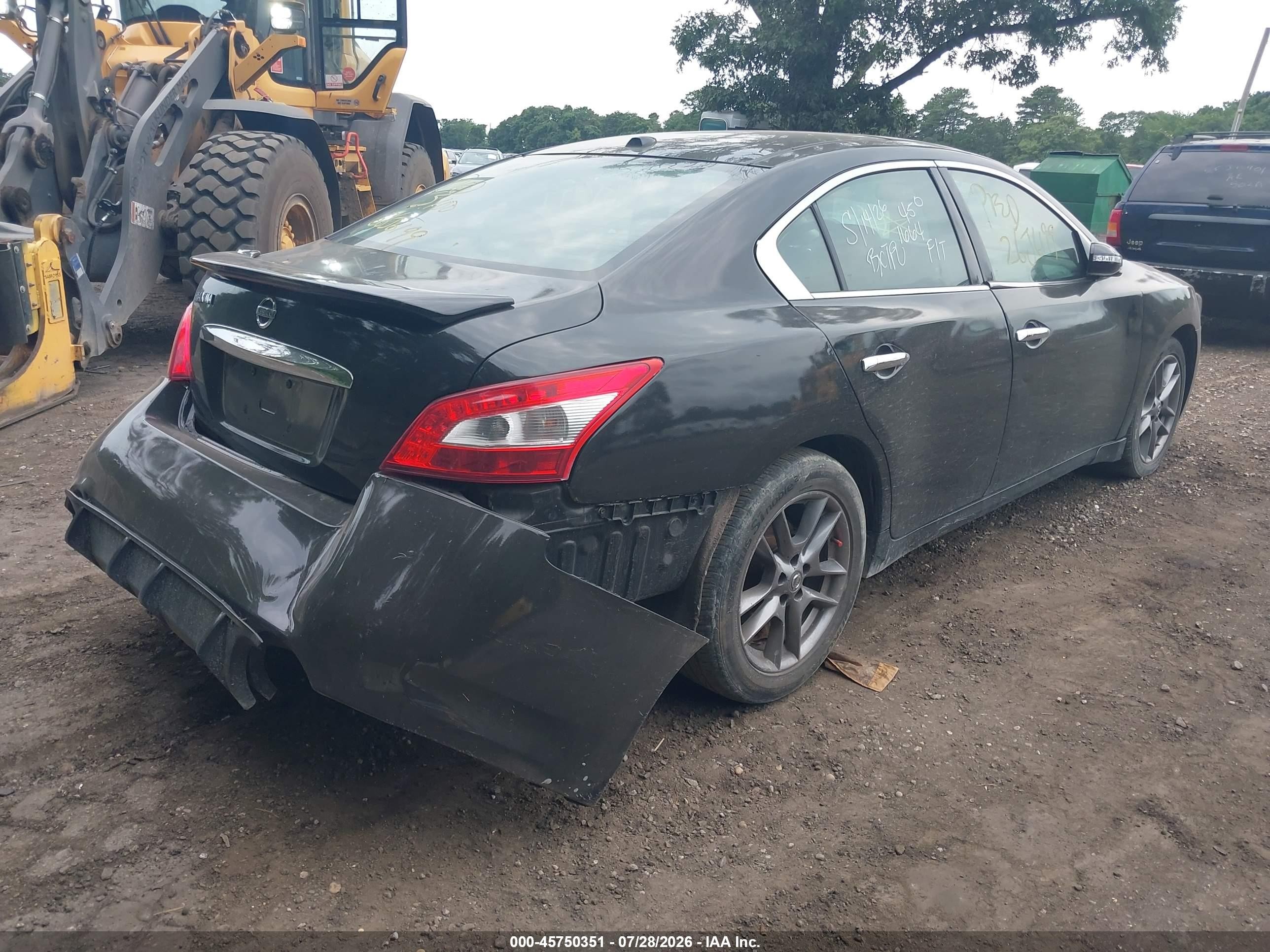 2010 Nissan Maxima 3.5 Sv Черный vin: 1N4AA5AP5AC804052