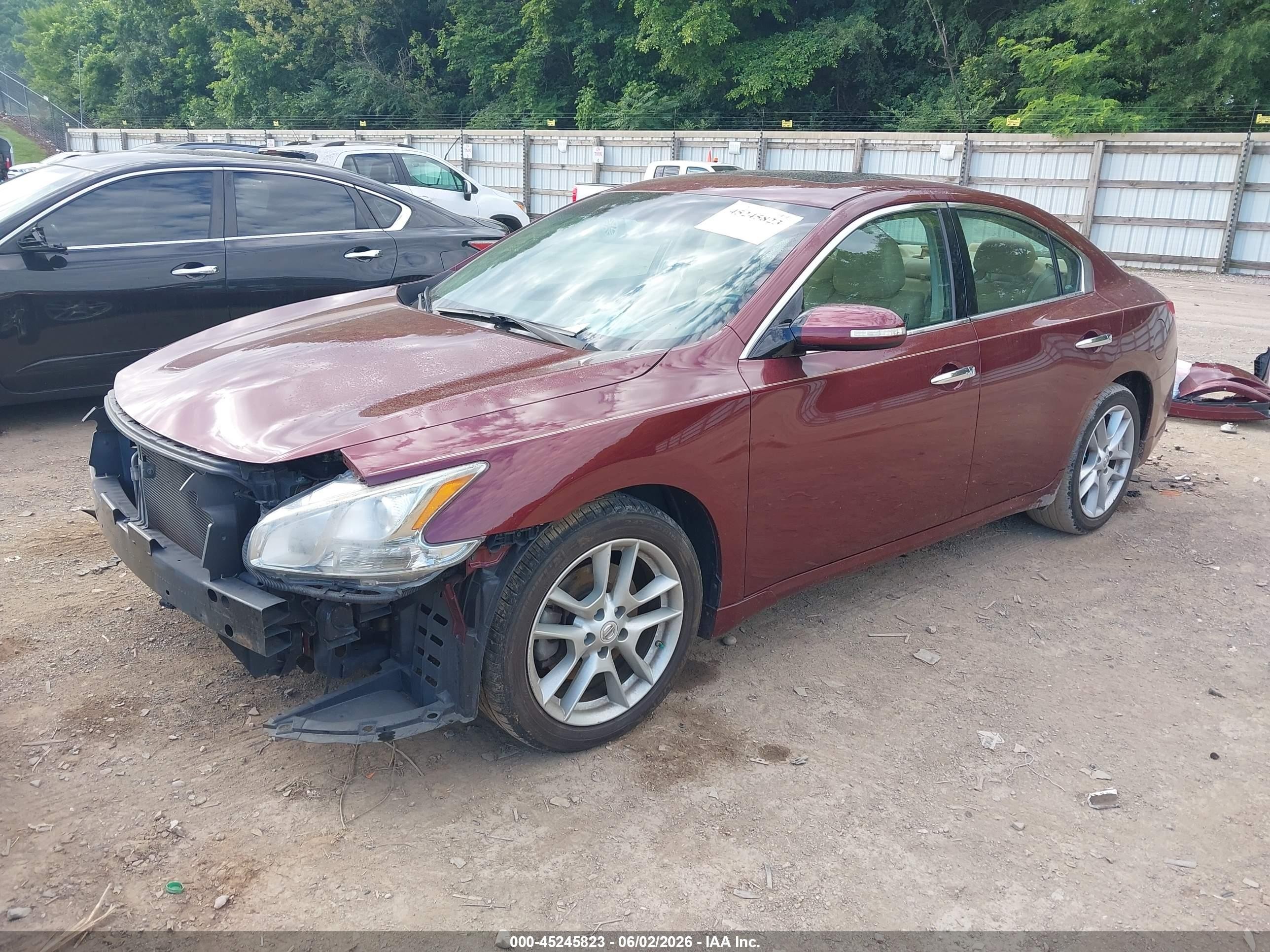 2010 Nissan Maxima 3.5 Sv Red vin: 1N4AA5AP5AC805766
