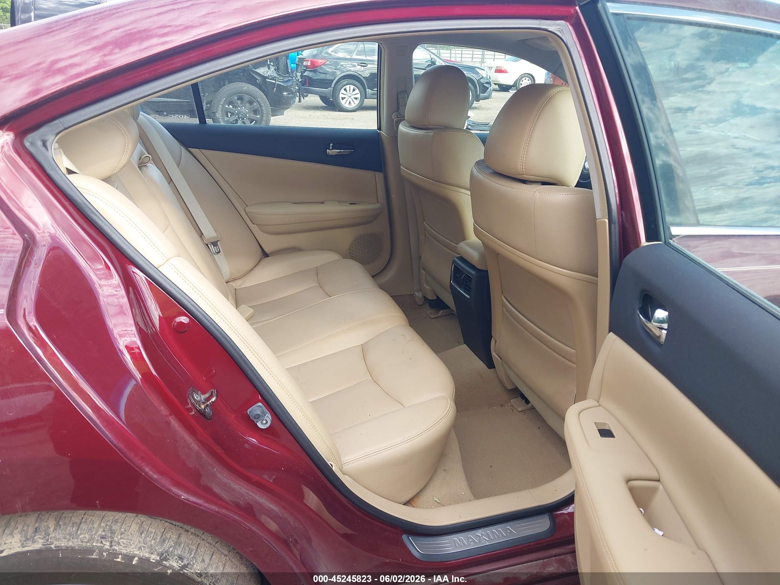 2010 Nissan Maxima 3.5 Sv Red vin: 1N4AA5AP5AC805766