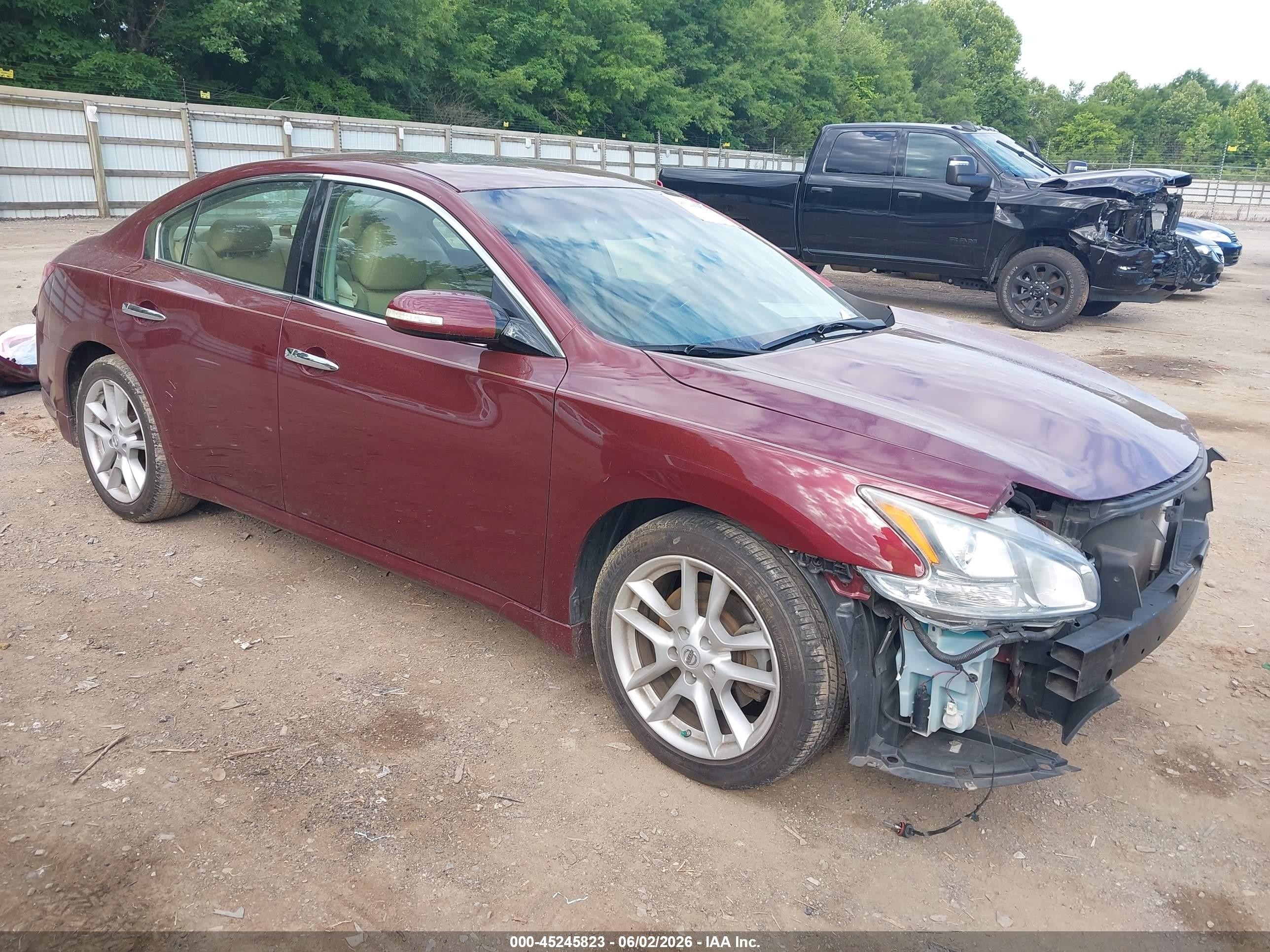 2010 Nissan Maxima 3.5 Sv Red vin: 1N4AA5AP5AC805766