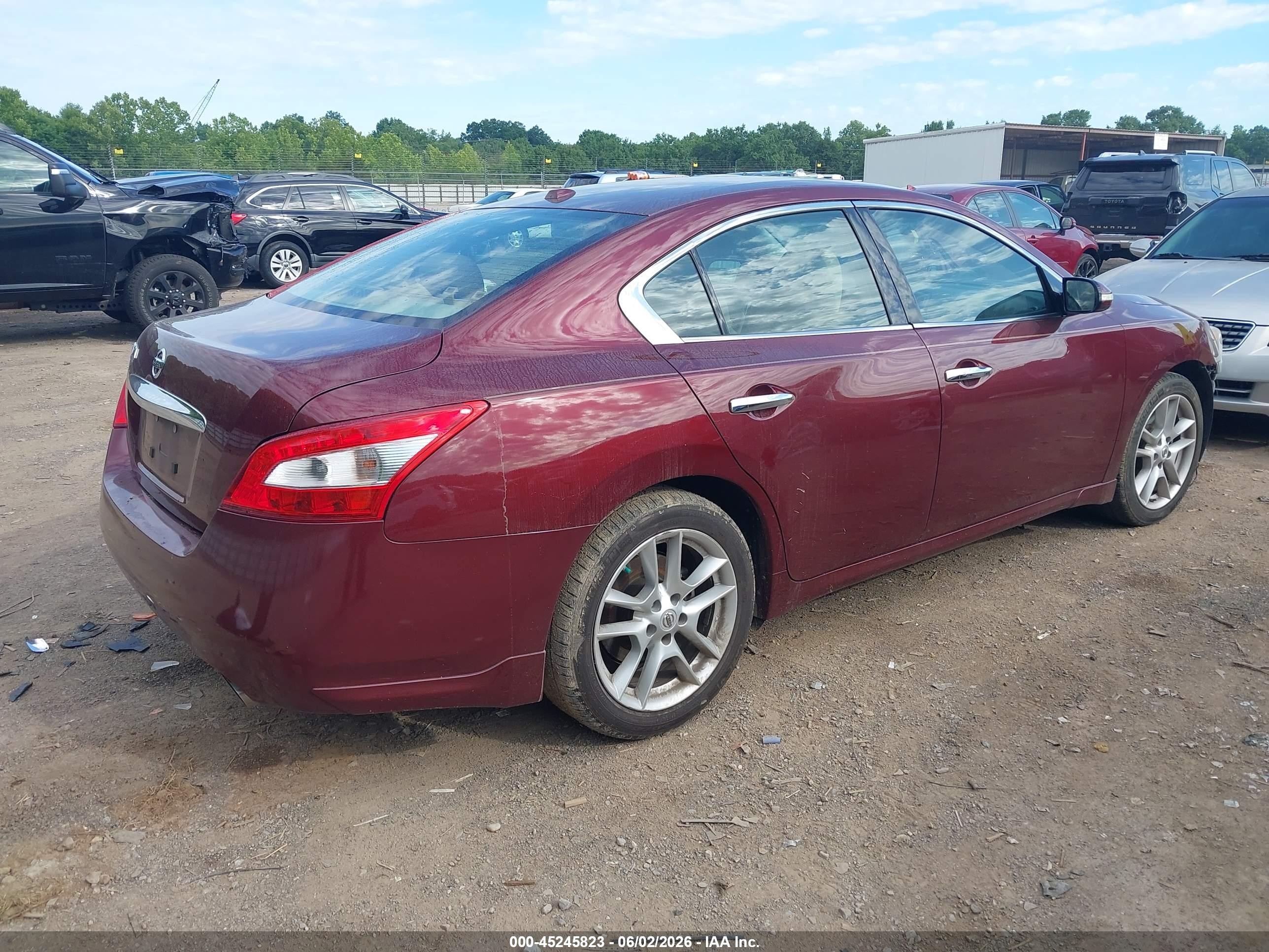 2010 Nissan Maxima 3.5 Sv Red vin: 1N4AA5AP5AC805766