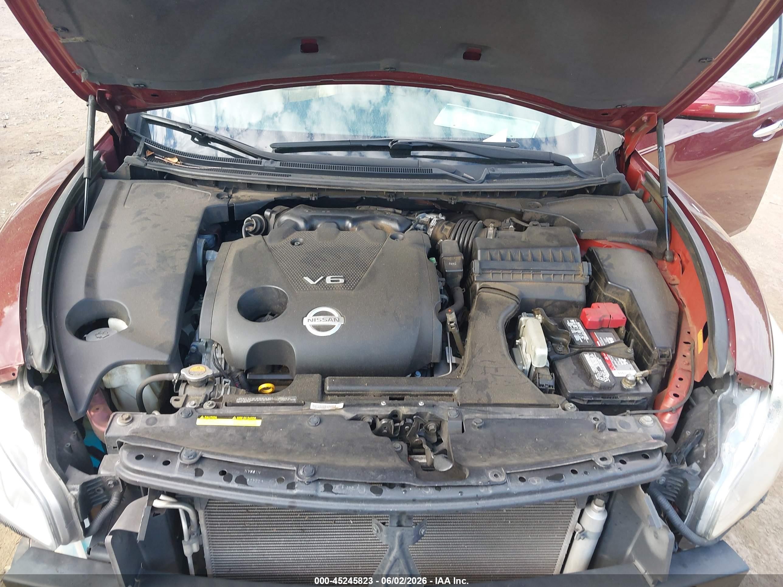 2010 Nissan Maxima 3.5 Sv Red vin: 1N4AA5AP5AC805766