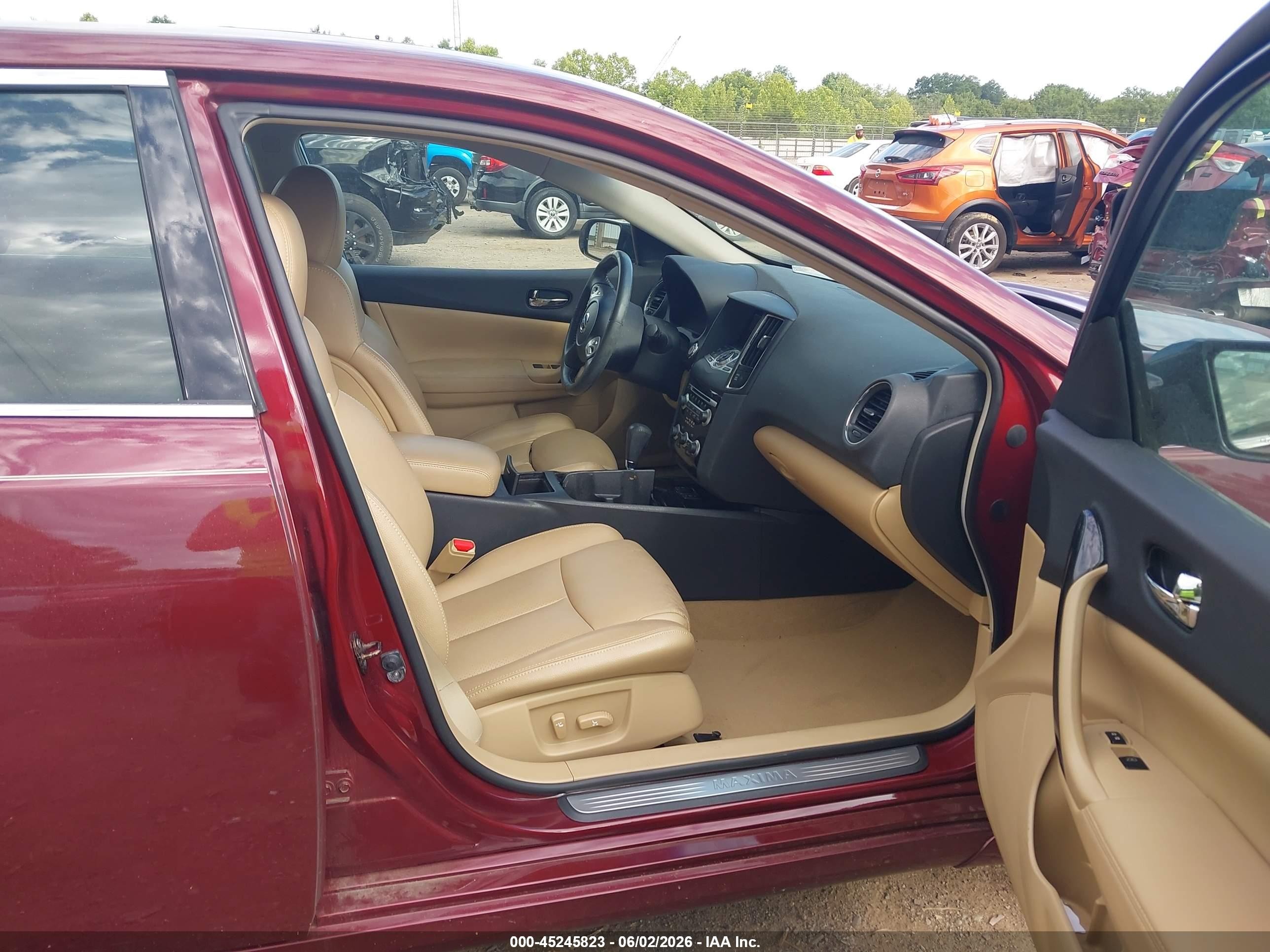 2010 Nissan Maxima 3.5 Sv Red vin: 1N4AA5AP5AC805766