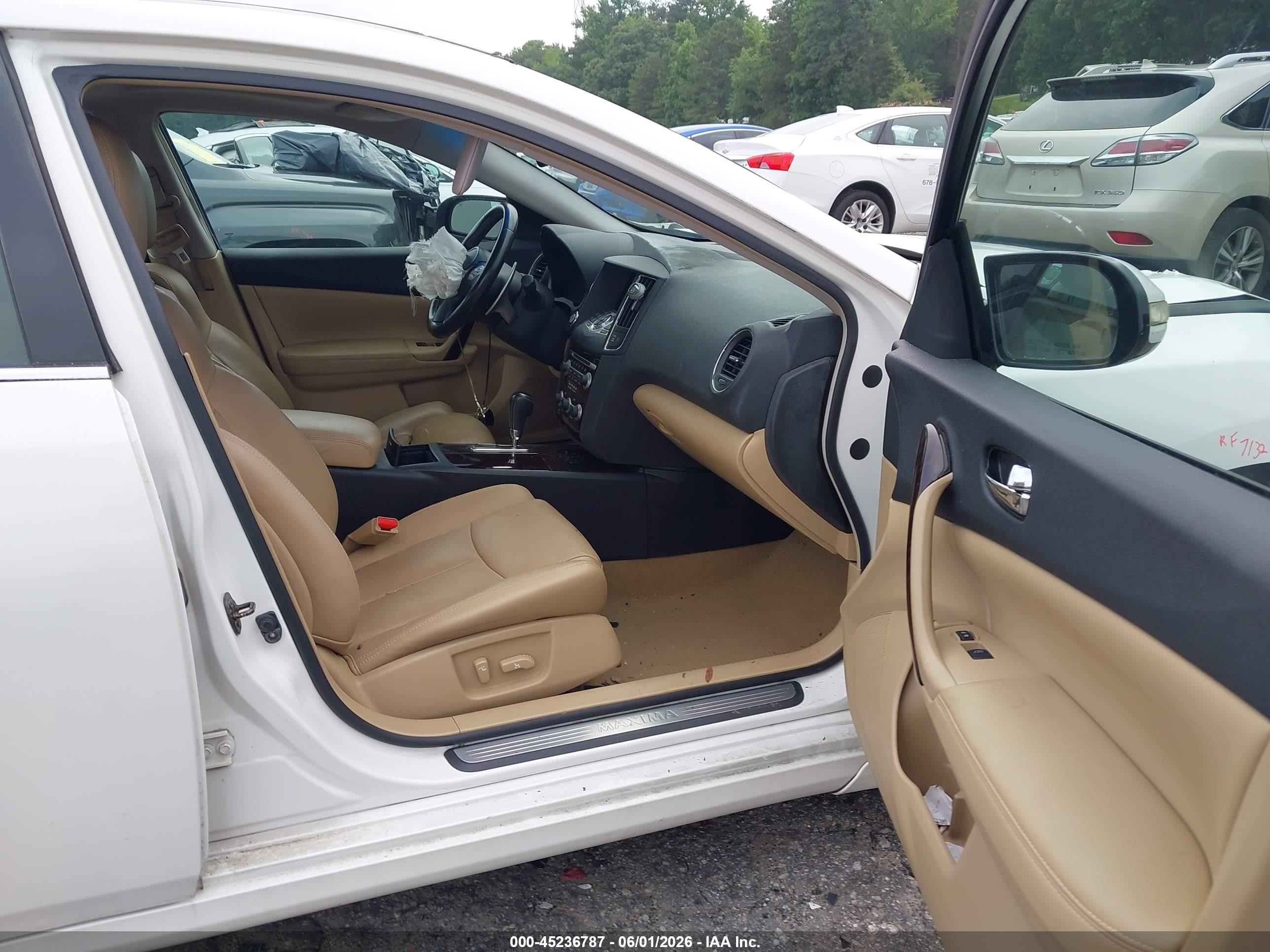 2010 Nissan Maxima 3.5 Sv White vin: 1N4AA5AP5AC835088