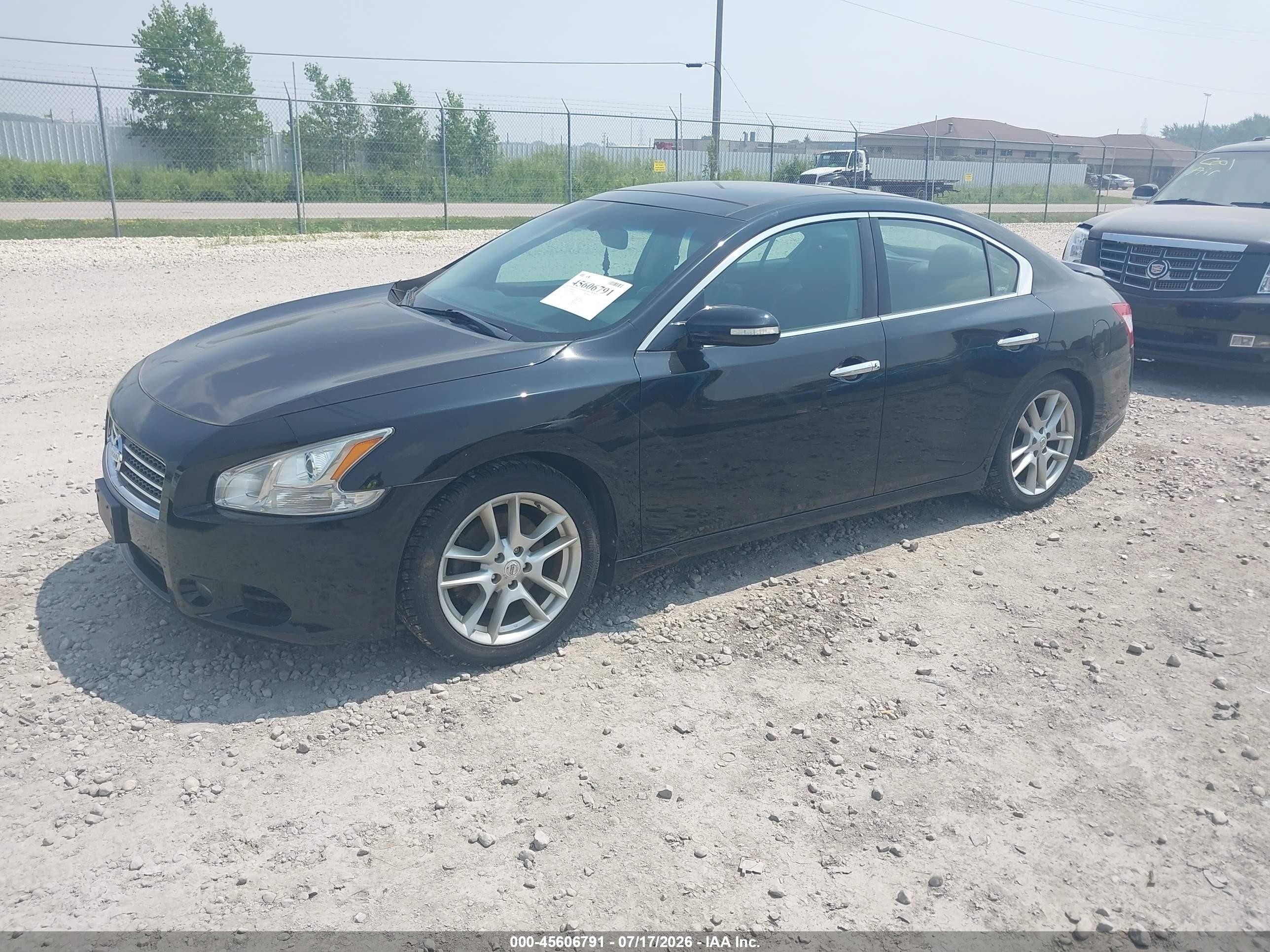 2010 Nissan Maxima 3.5 Sv Black vin: 1N4AA5AP5AC840016