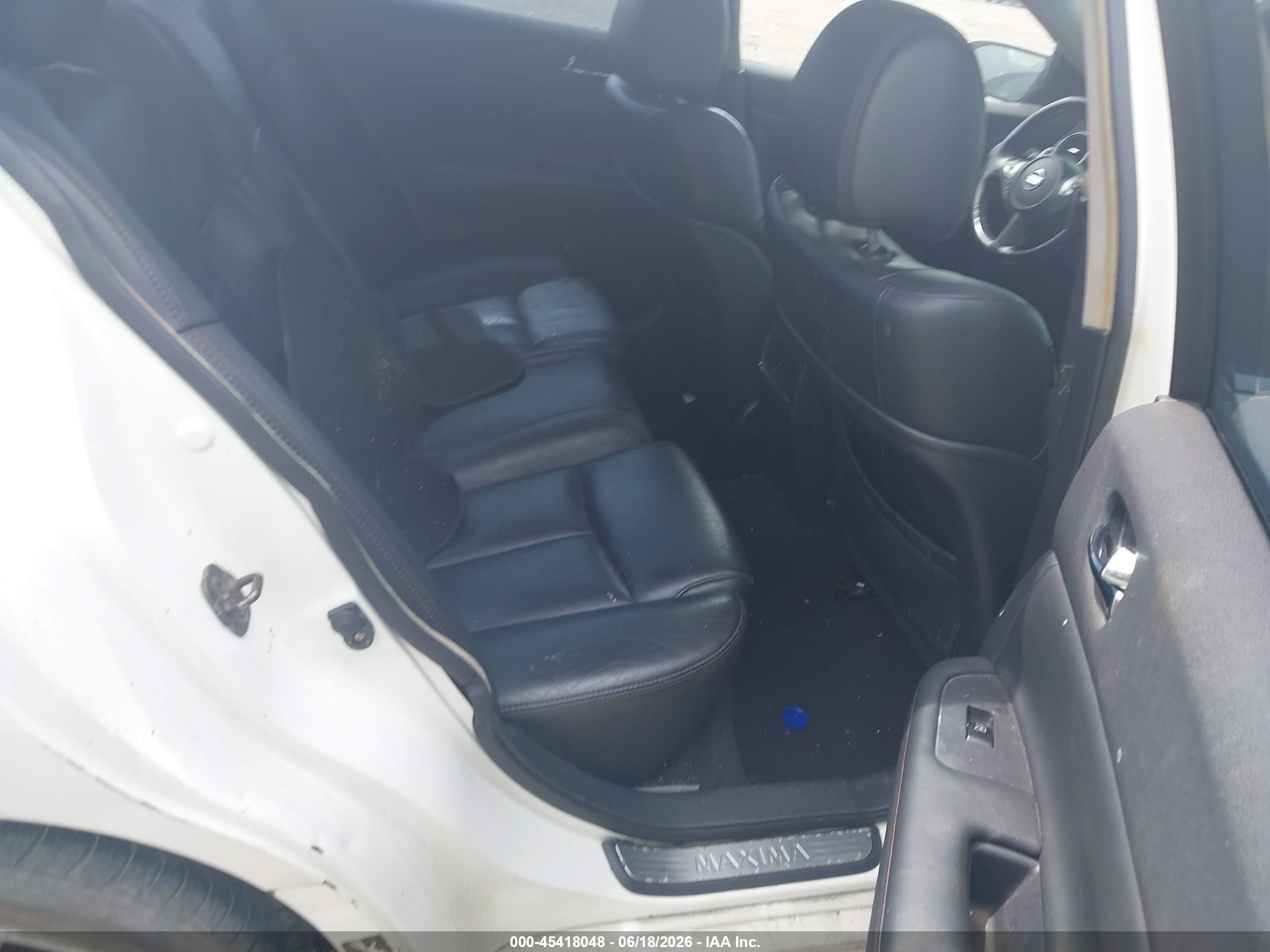 2010 Nissan Maxima 3.5 Sv White vin: 1N4AA5AP5AC844955