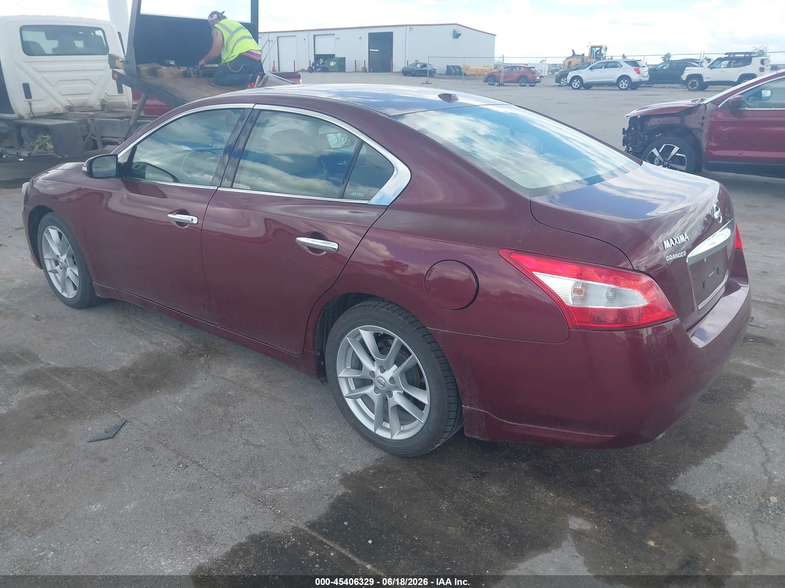 2010 Nissan Maxima 3.5 Sv Red vin: 1N4AA5AP5AC850691