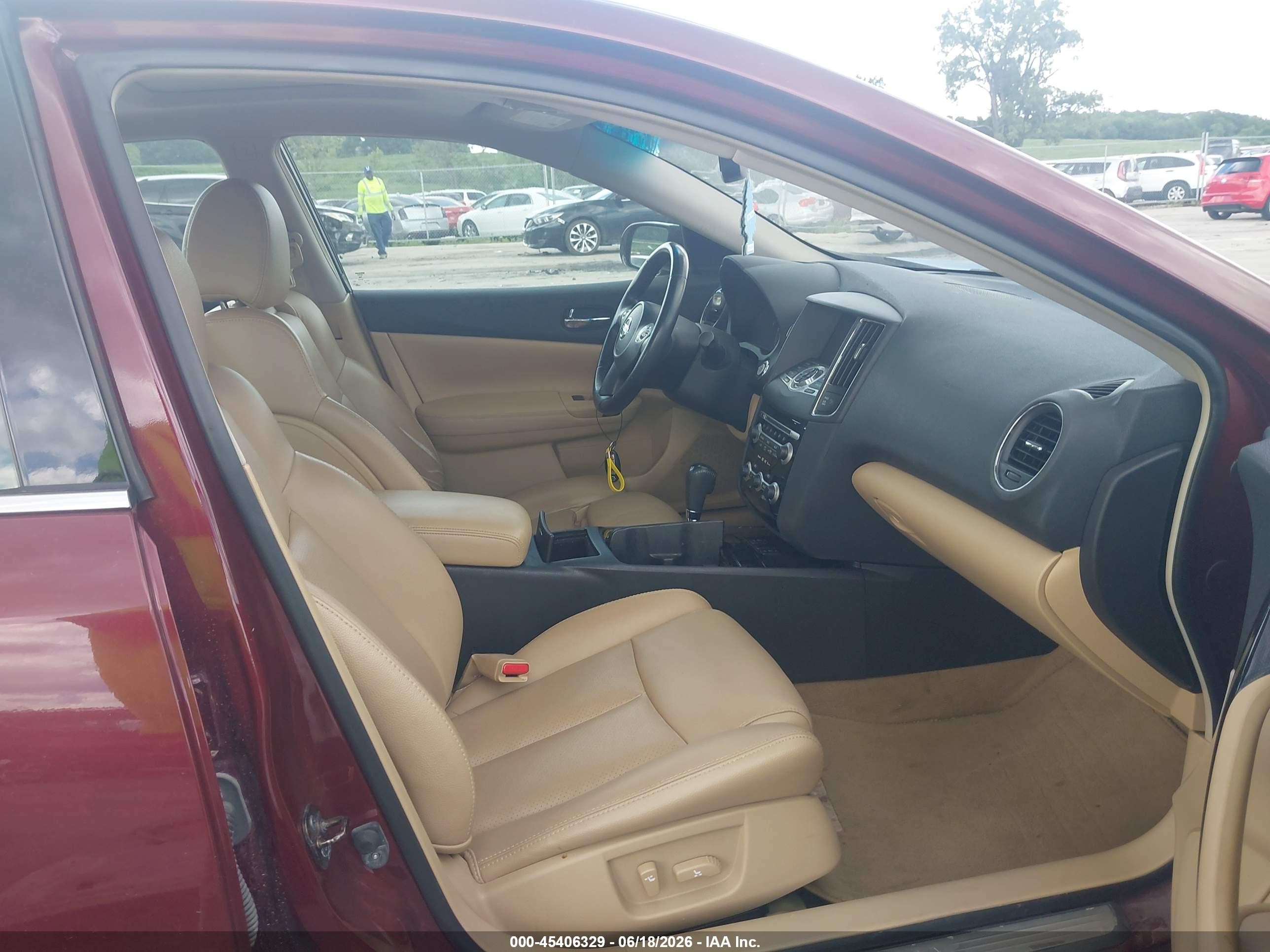 2010 Nissan Maxima 3.5 Sv Red vin: 1N4AA5AP5AC850691