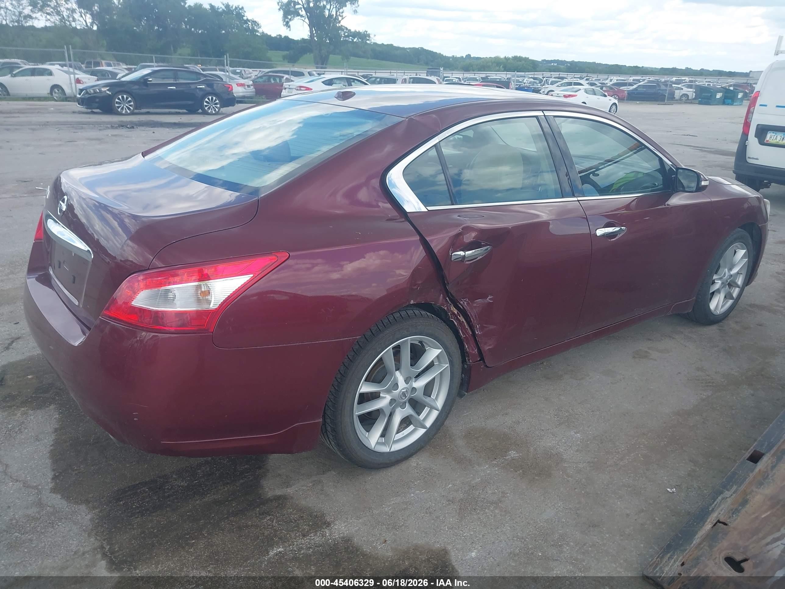 2010 Nissan Maxima 3.5 Sv Red vin: 1N4AA5AP5AC850691