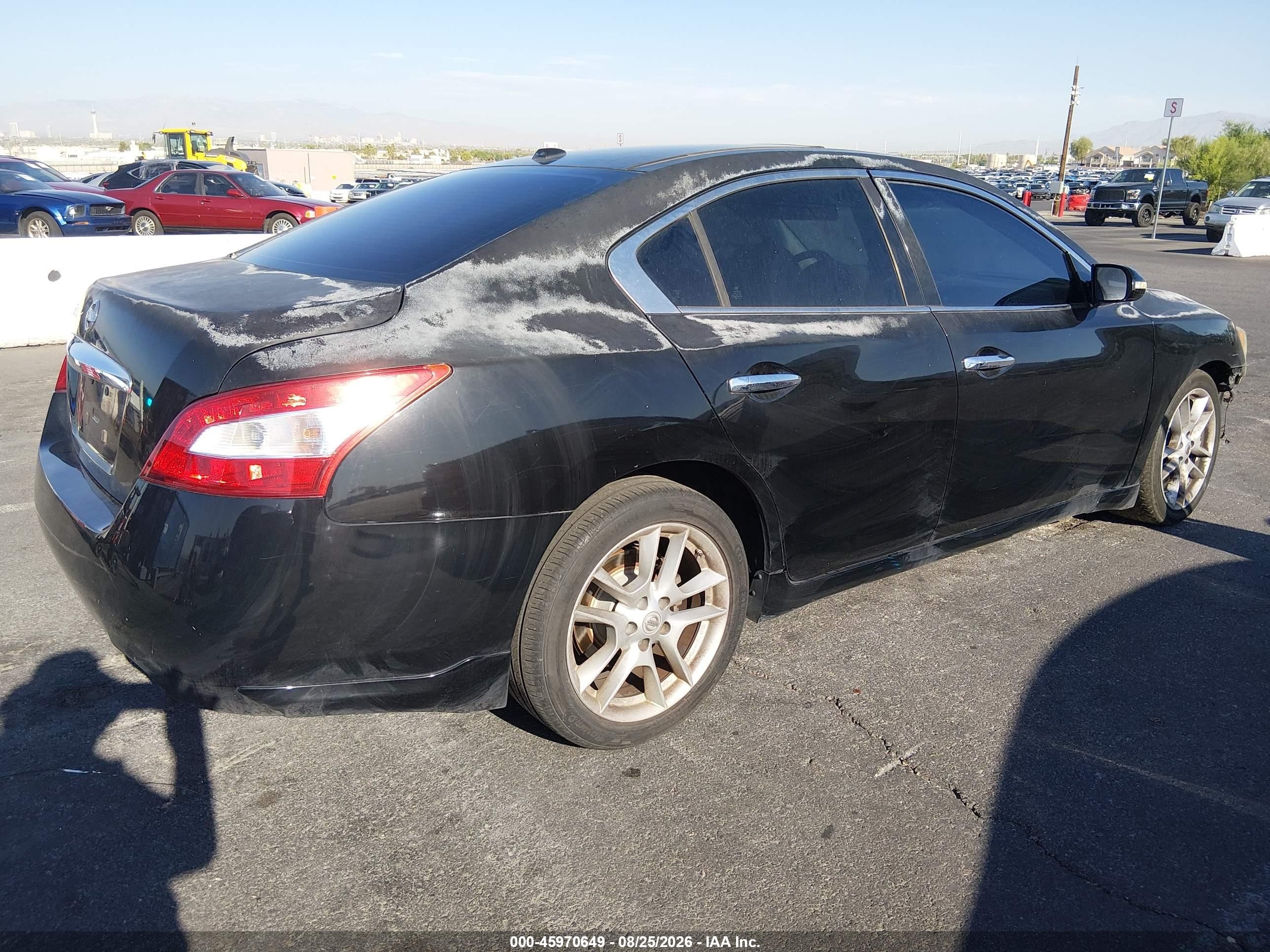 2010 Nissan Maxima 3.5 Sv Black vin: 1N4AA5AP5AC861545