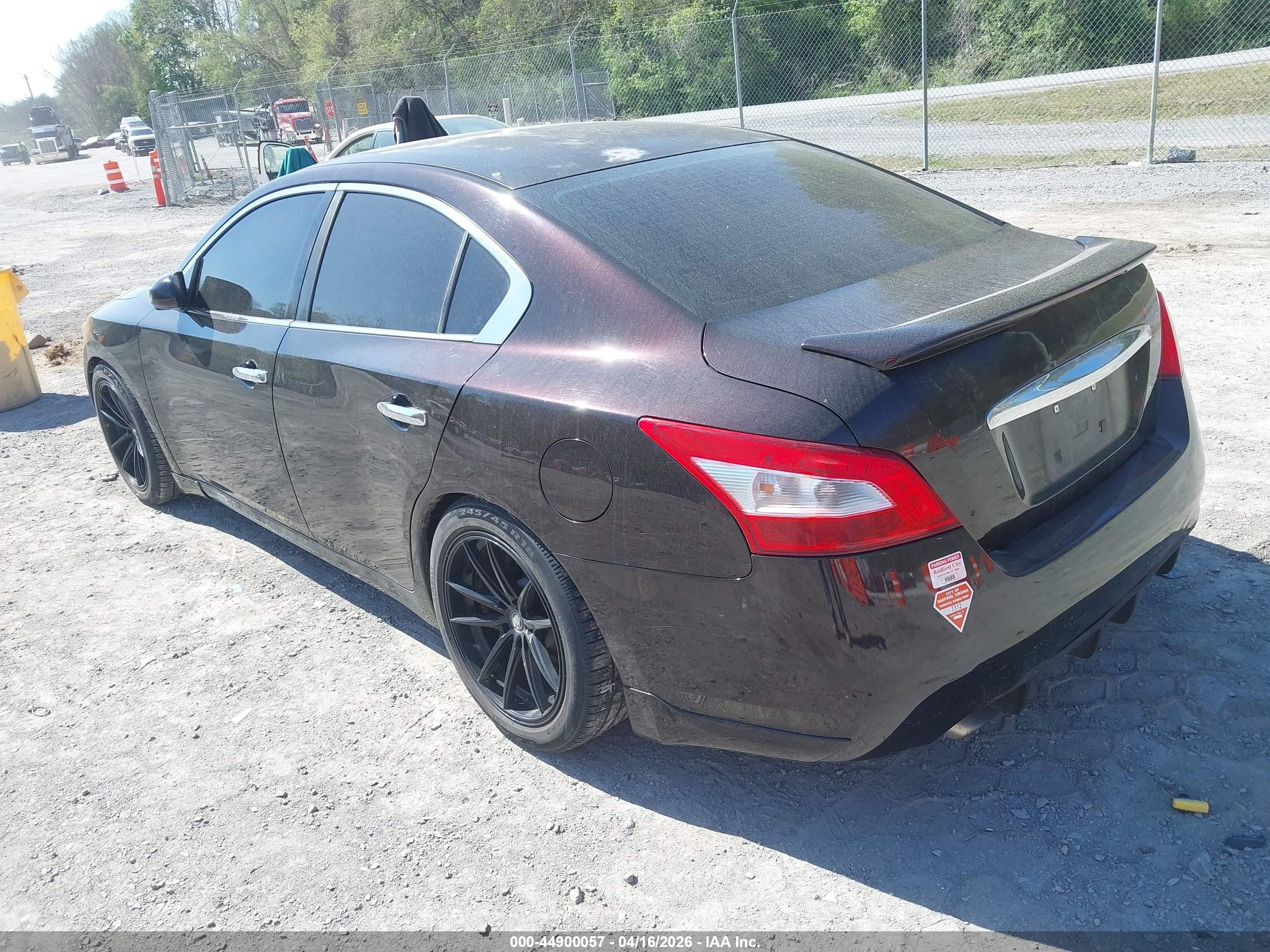 2010 Nissan Maxima 3.5 S Черный vin: 1N4AA5AP5AC862792