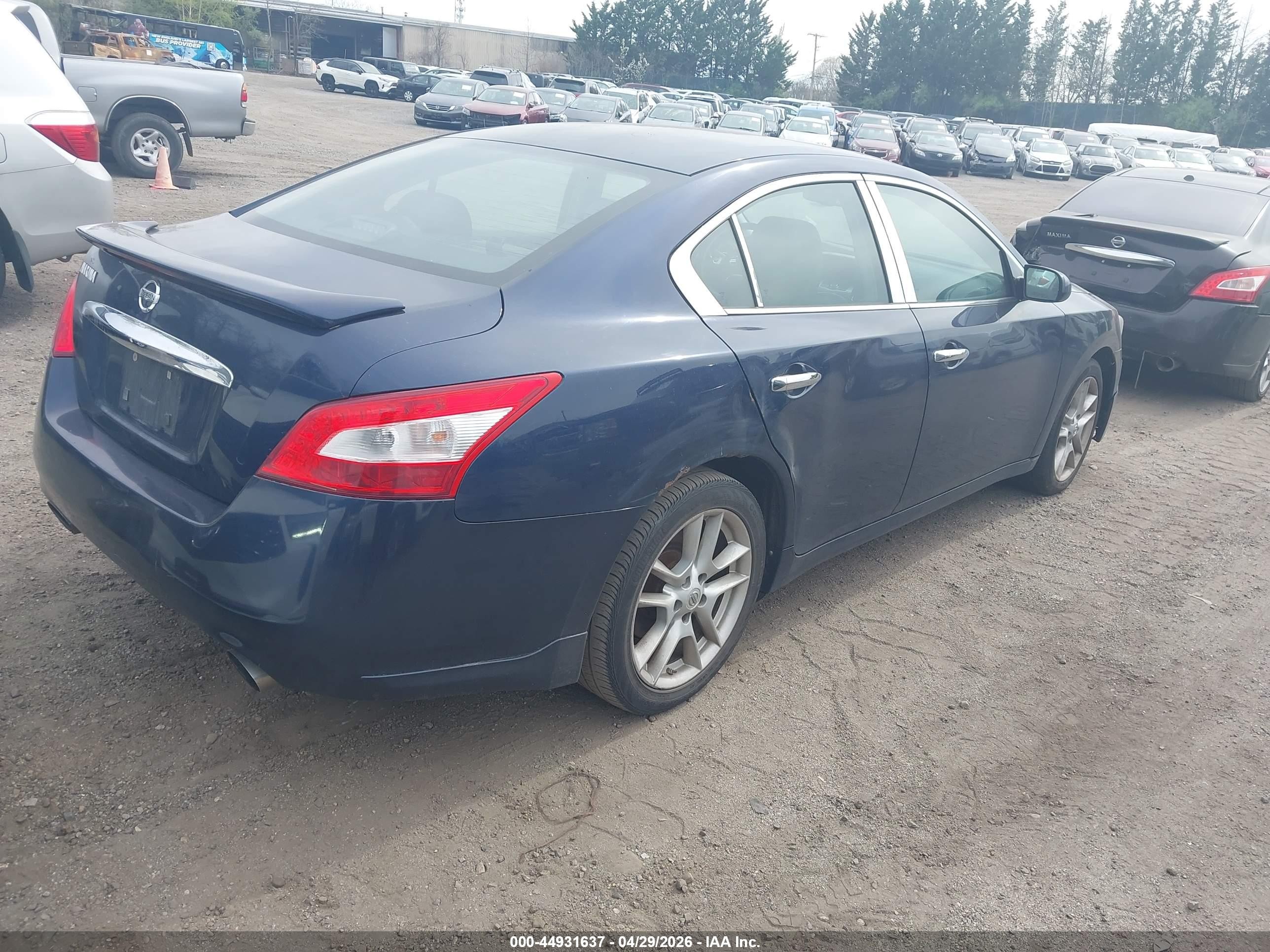 2010 Nissan Maxima 3.5 S Blue vin: 1N4AA5AP5AC875106
