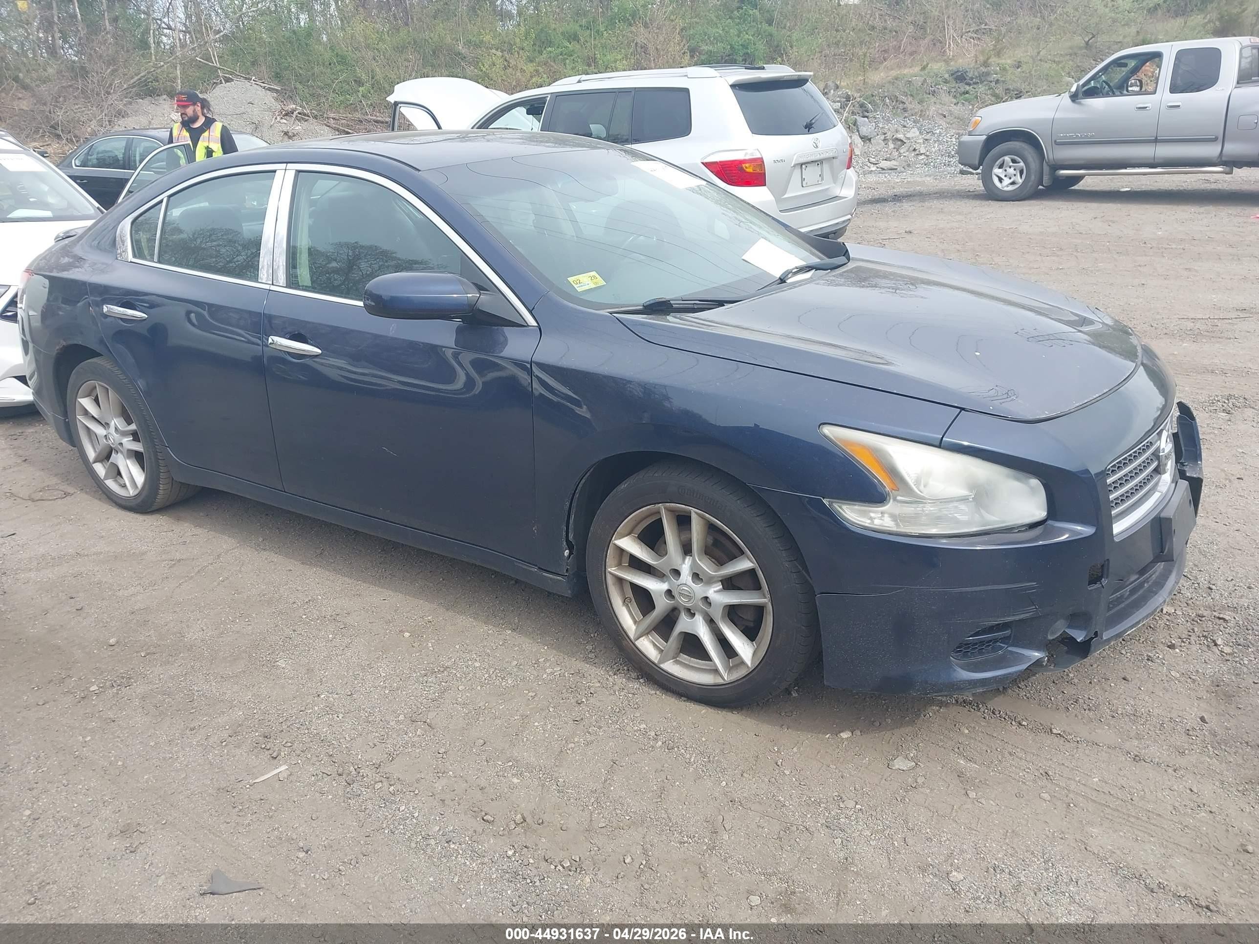 2010 Nissan Maxima 3.5 S Blue vin: 1N4AA5AP5AC875106