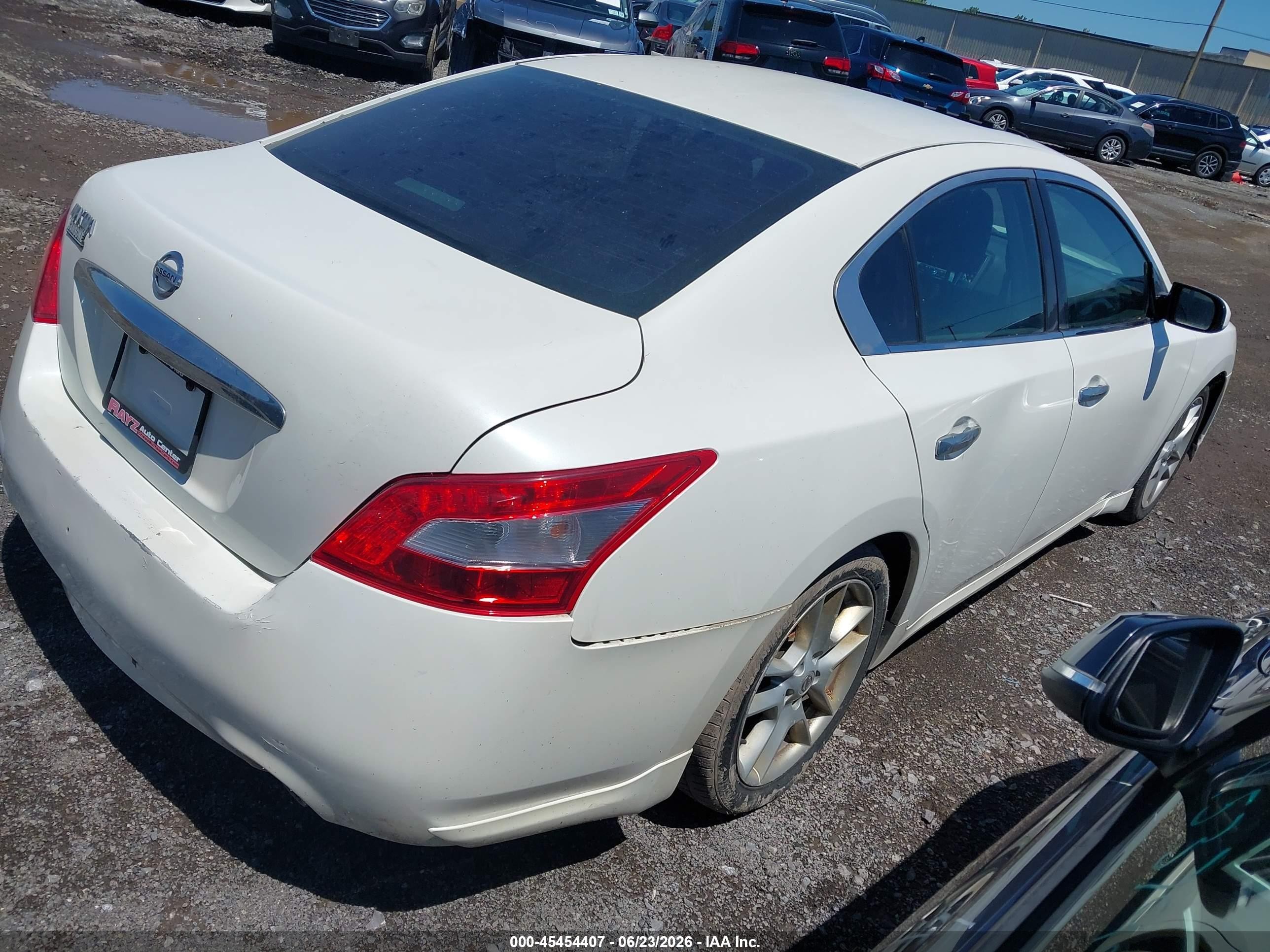 2011 Nissan Maxima 3.5 S White vin: 1N4AA5AP5BC809785