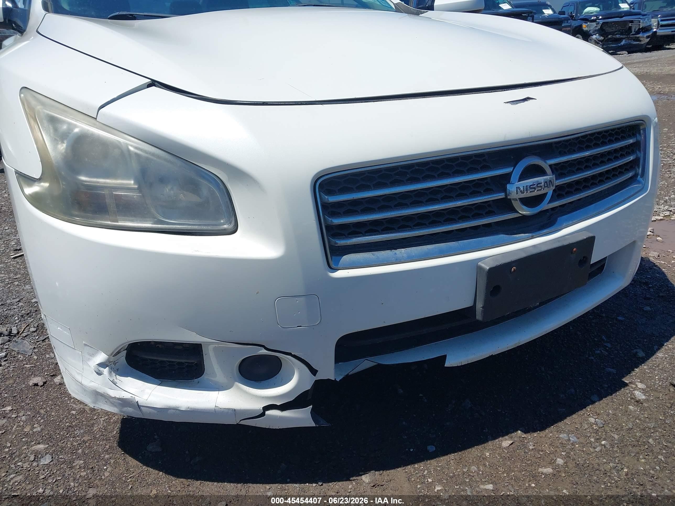 2011 Nissan Maxima 3.5 S White vin: 1N4AA5AP5BC809785