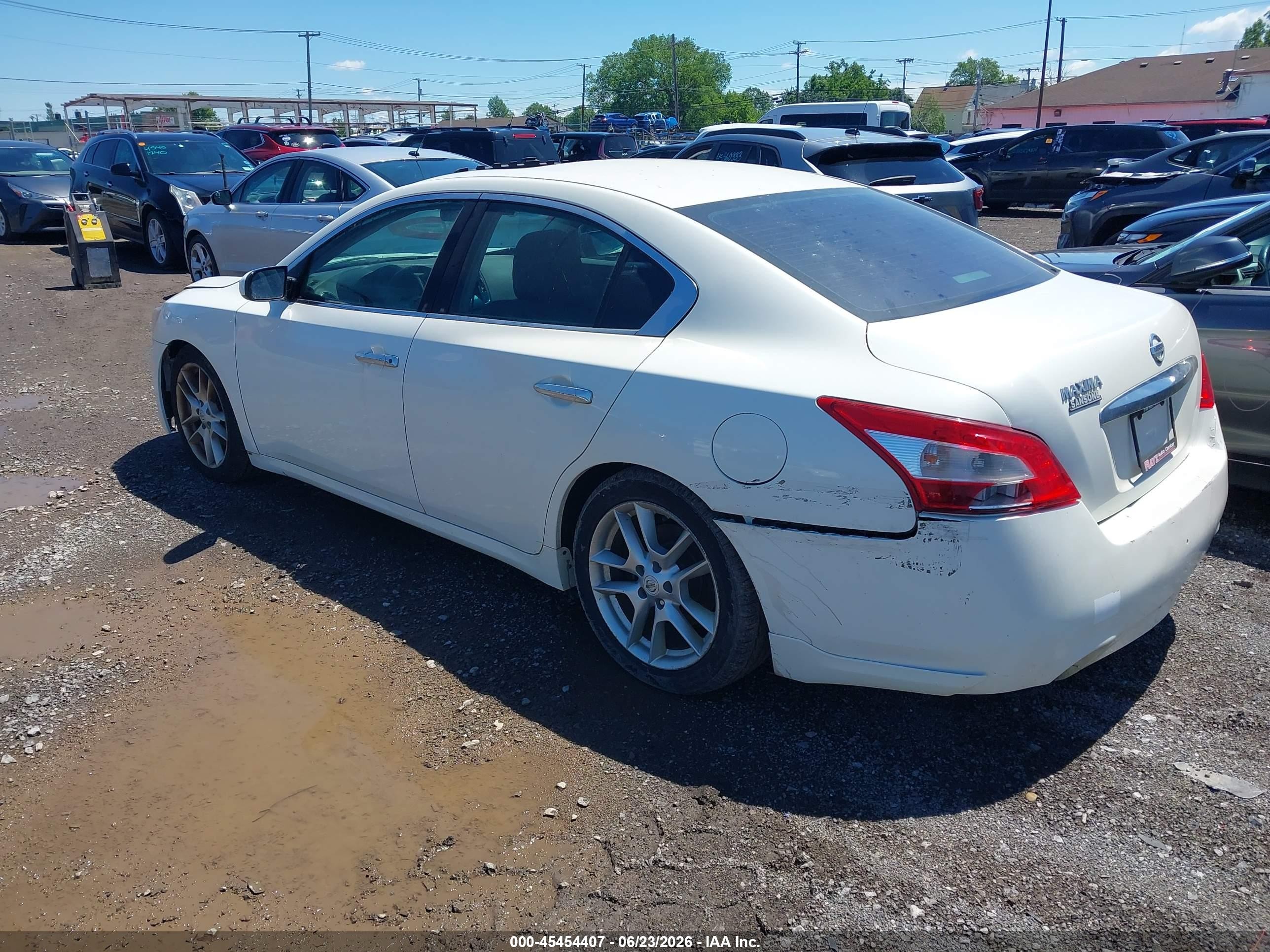 2011 Nissan Maxima 3.5 S White vin: 1N4AA5AP5BC809785