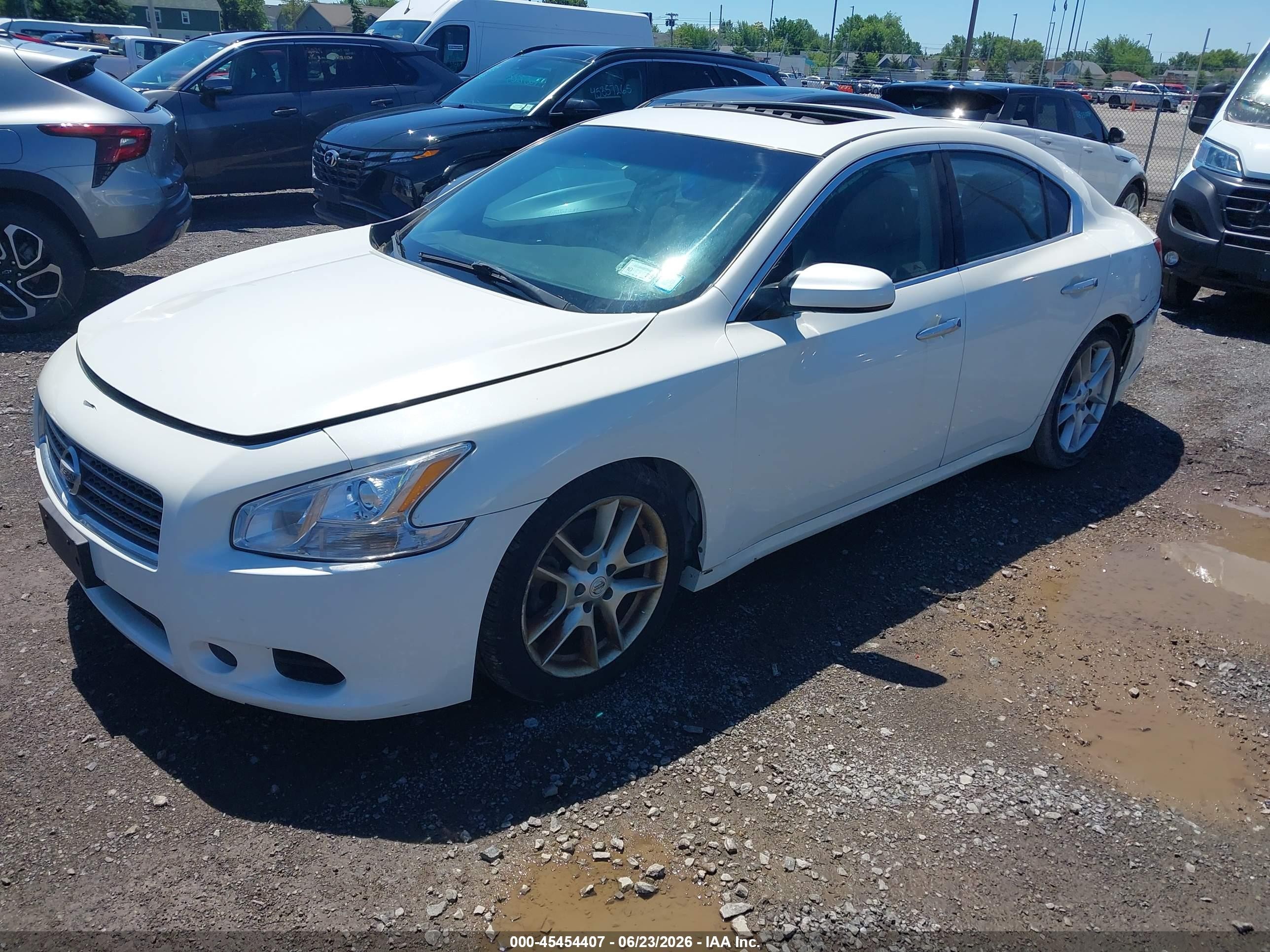 2011 Nissan Maxima 3.5 S White vin: 1N4AA5AP5BC809785