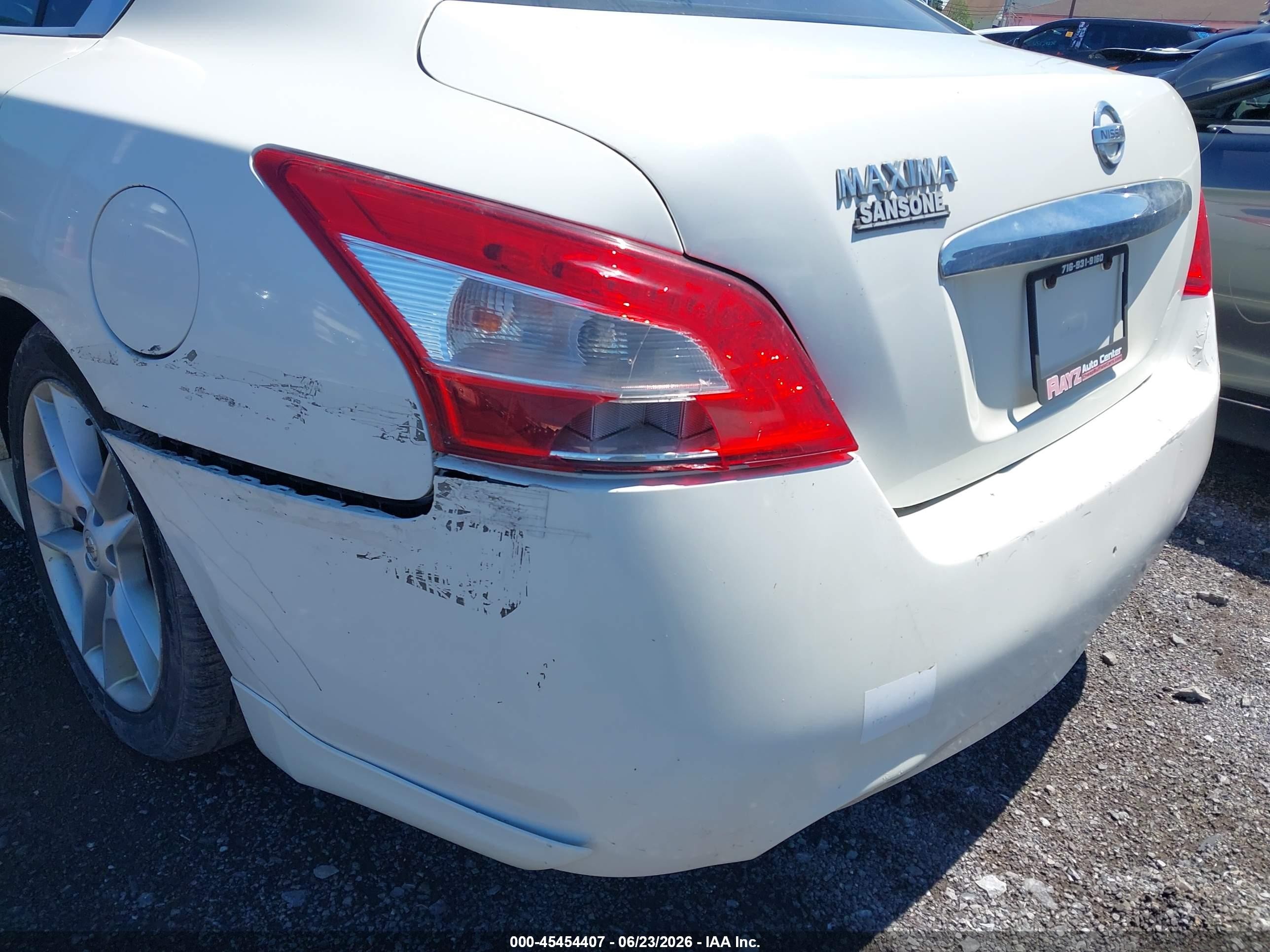 2011 Nissan Maxima 3.5 S White vin: 1N4AA5AP5BC809785